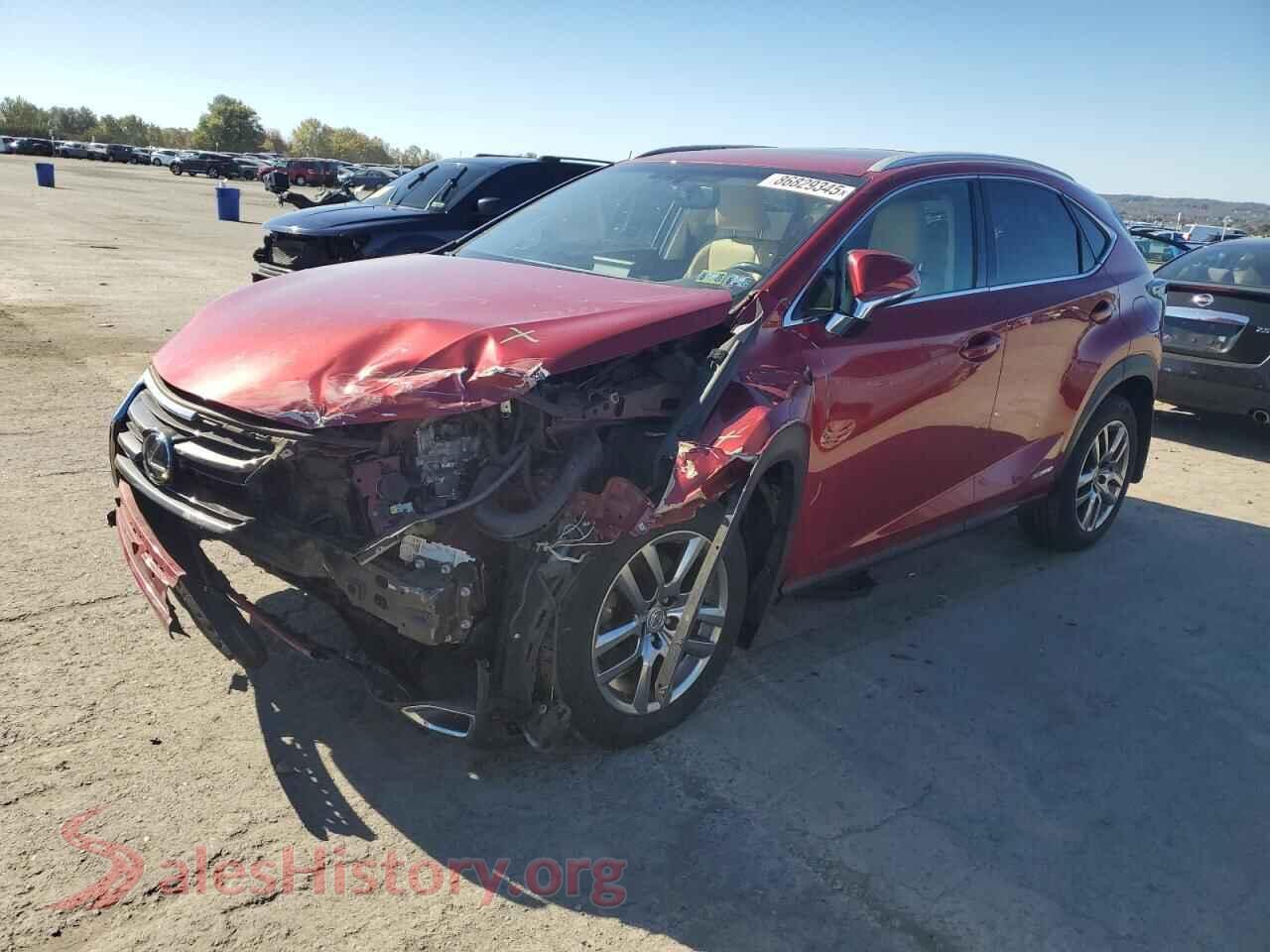 2016 LEXUS NX — VIN JTJBJRBZ0G2041312