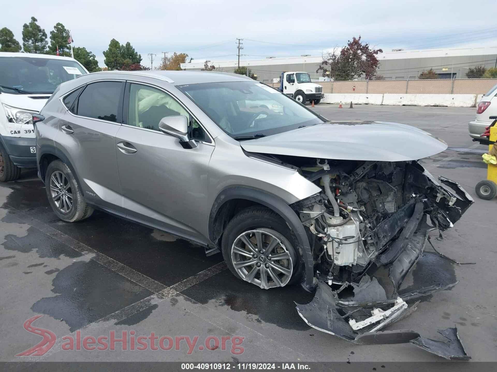 2019 LEXUS NX 300H — VIN JTJBJRBZ0K2098960