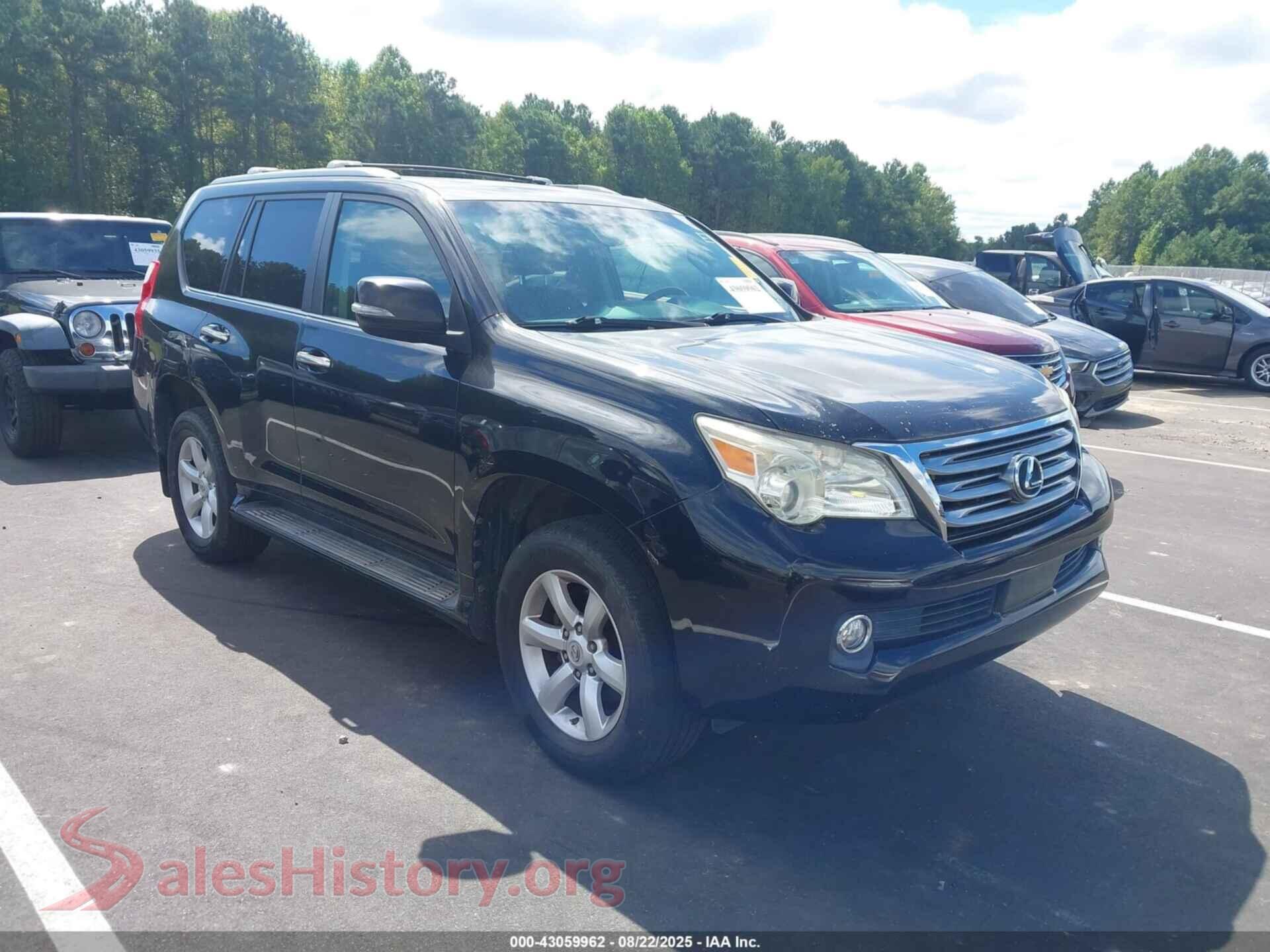2010 LEXUS GX 460 — VIN JTJBM7FX3A5007374