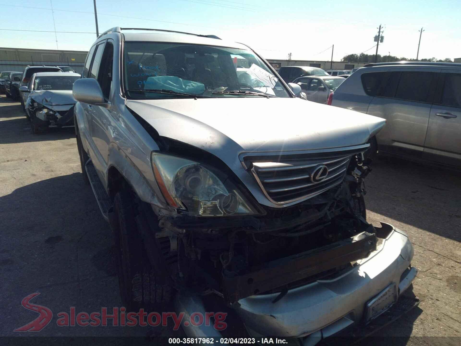 2007 LEXUS GX 470 — VIN JTJBT20X570140612