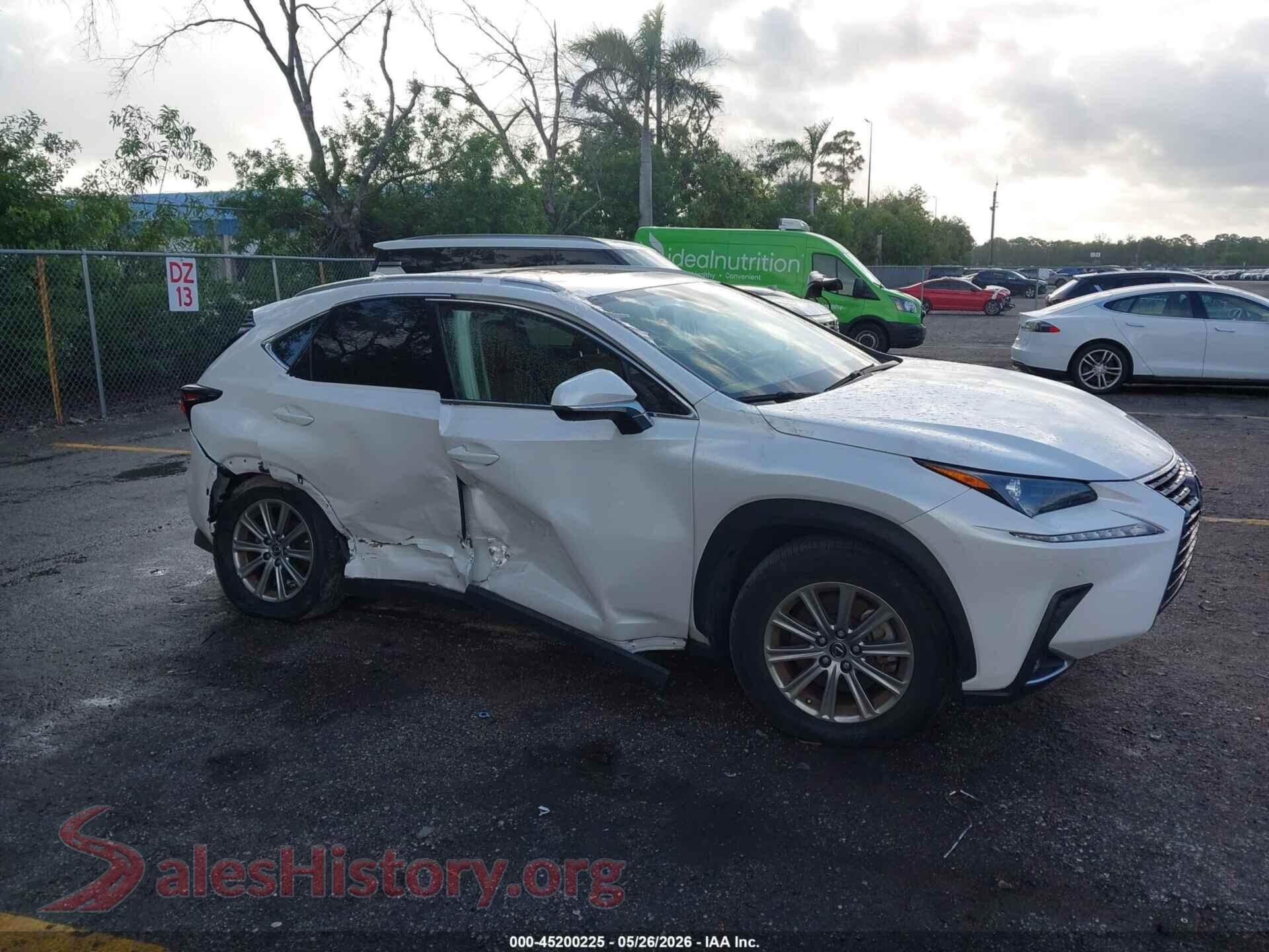 2021 LEXUS NX 300 — VIN JTJDARBZXM5031504