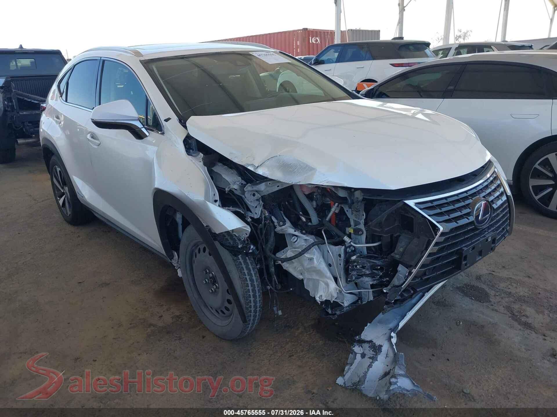 2020 LEXUS NX 300H — VIN JTJGJRDZ8L5009574