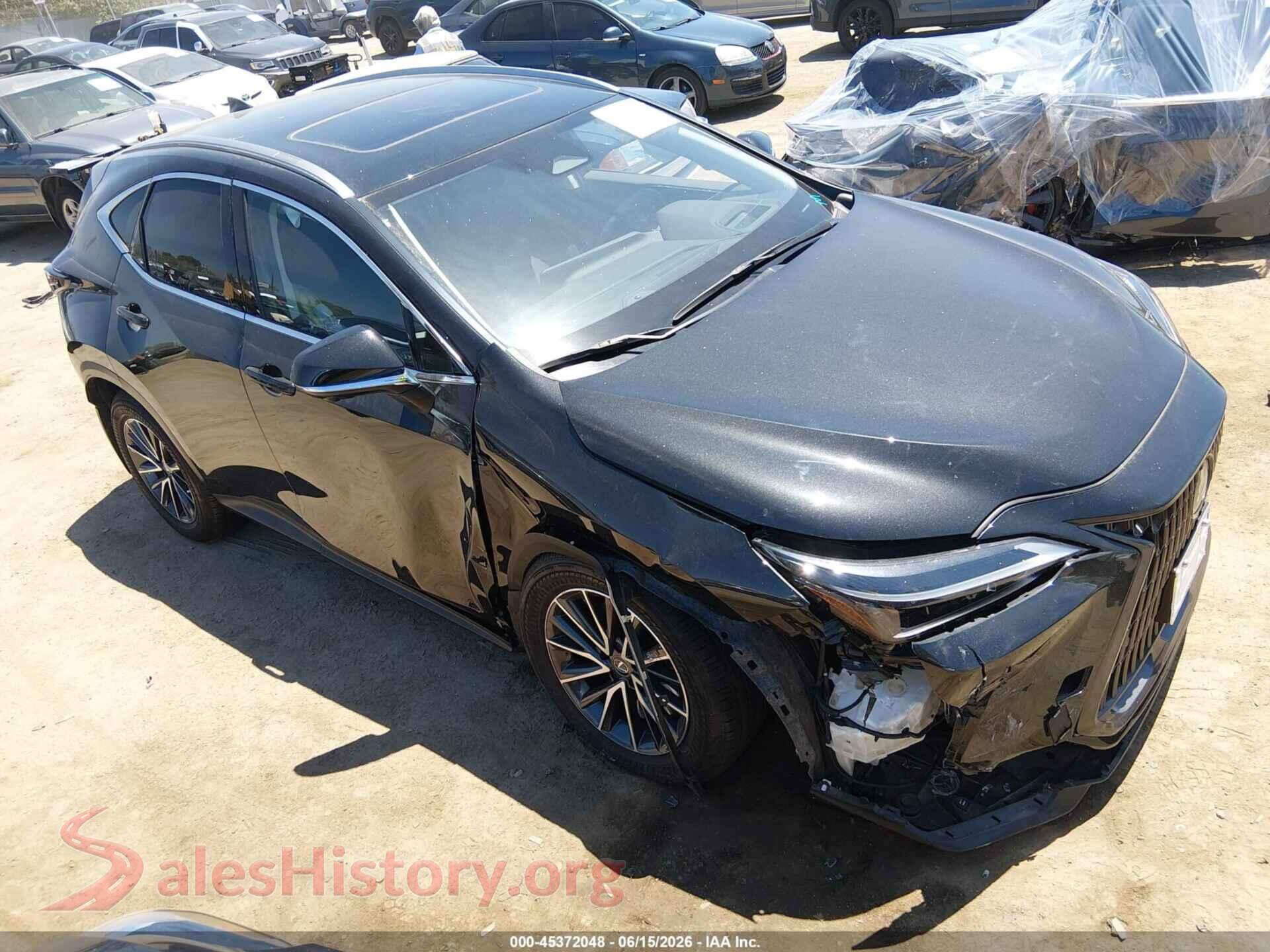 2025 LEXUS NX 350H — VIN JTJGKCEZ8S5031615