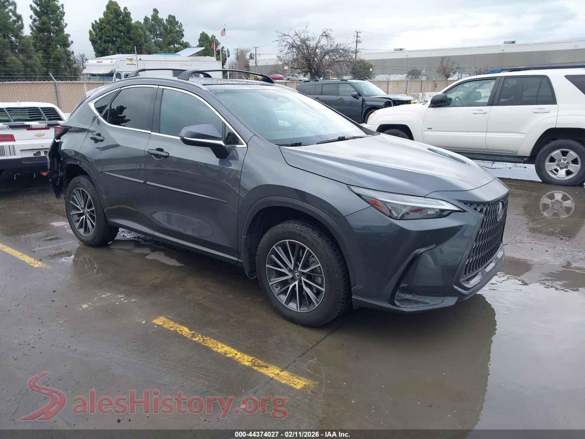 2022 LEXUS NX 350H — VIN JTJGKCEZ9N5005027