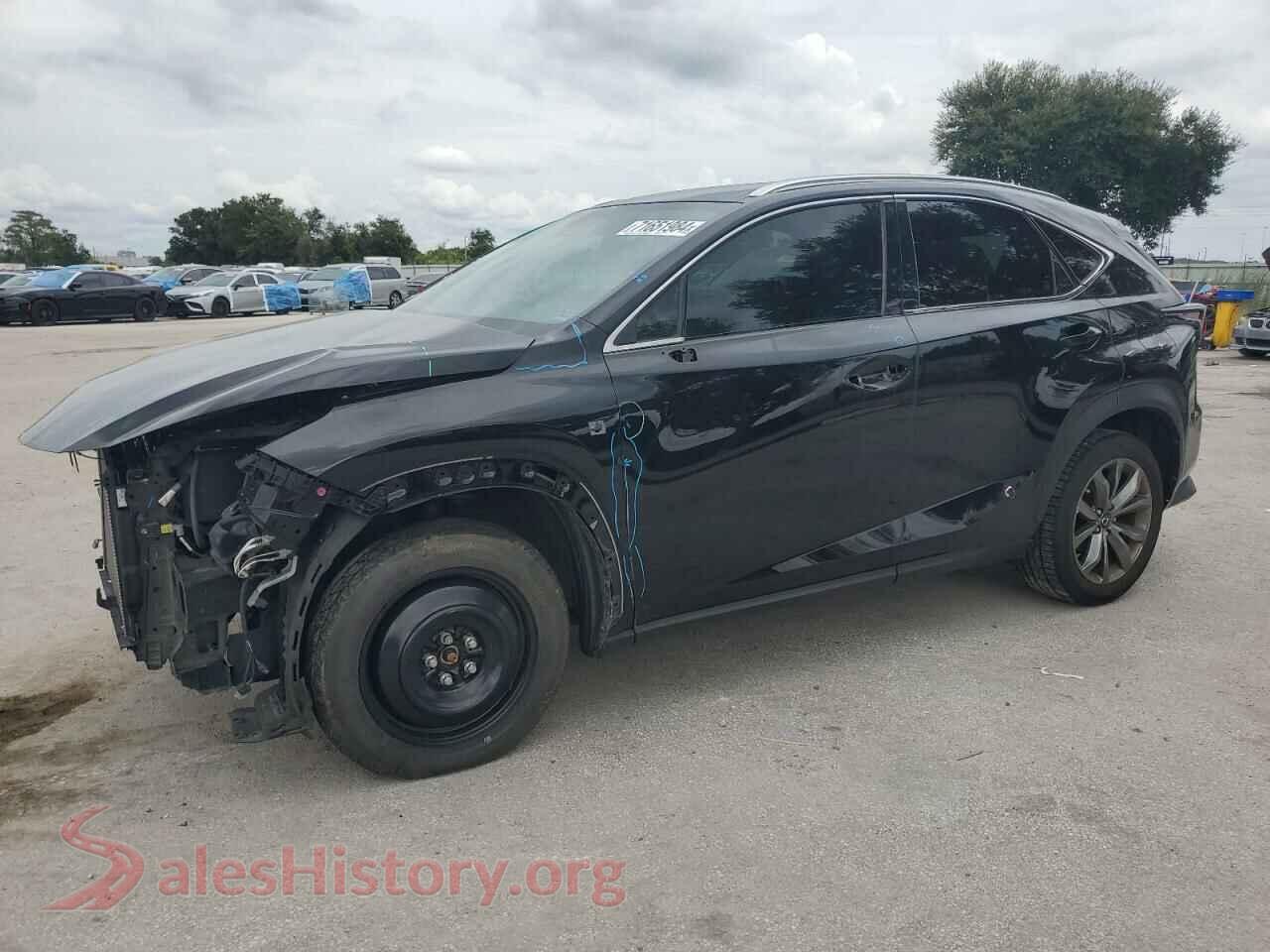 2020 LEXUS NX 300 F S — VIN JTJJARBZ5L2172077
