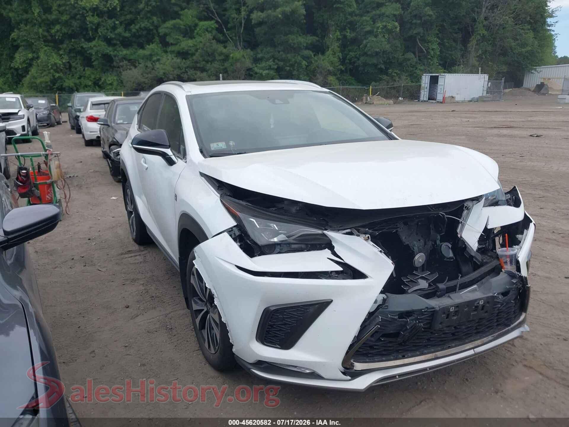 2021 LEXUS NX 300 — VIN JTJSARDZ2M2263357