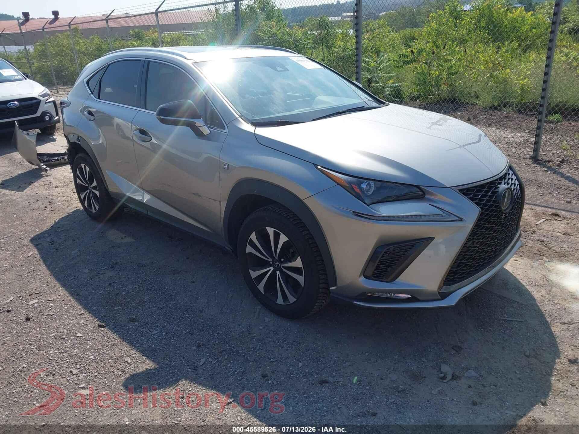 2021 LEXUS NX 300 — VIN JTJSARDZ5M2264440