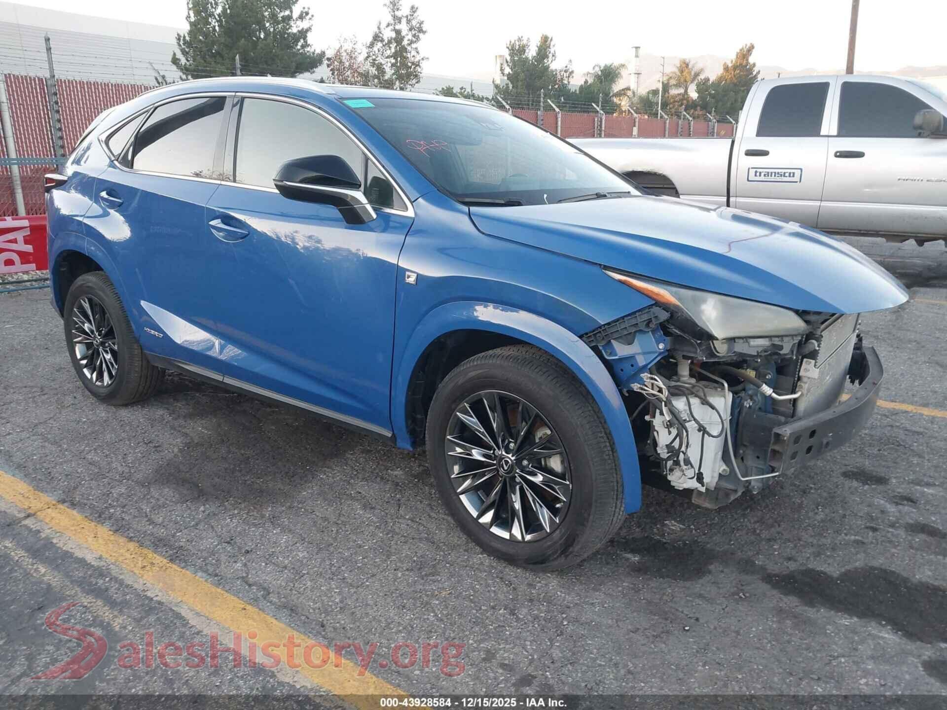 2021 LEXUS NX 300H — VIN JTJSJRDZ0M2150734