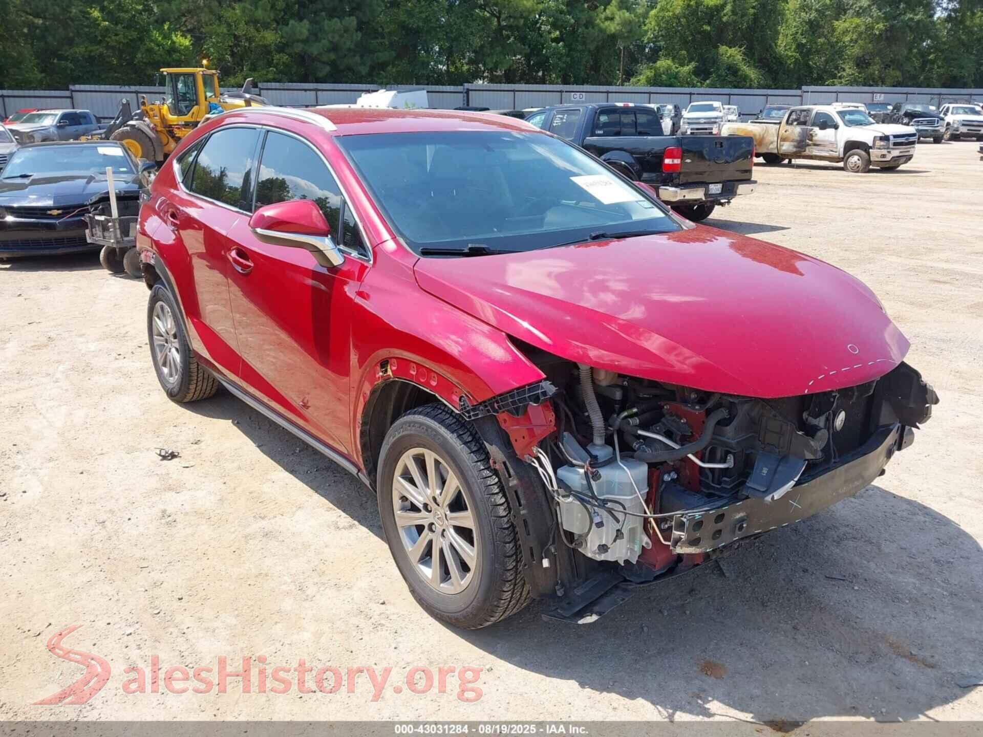 2016 LEXUS NX 200T — VIN JTJYARBZ3G2046059