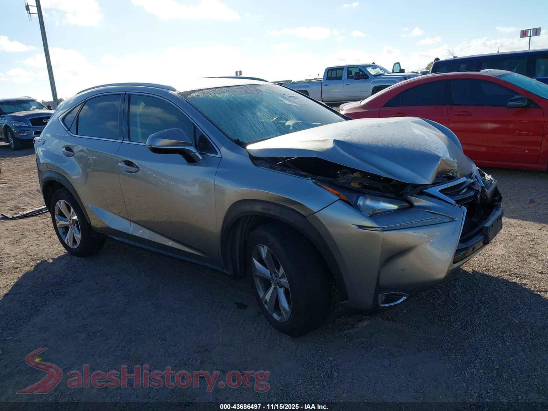 2017 LEXUS NX 200T — VIN JTJYARBZ5H2063656