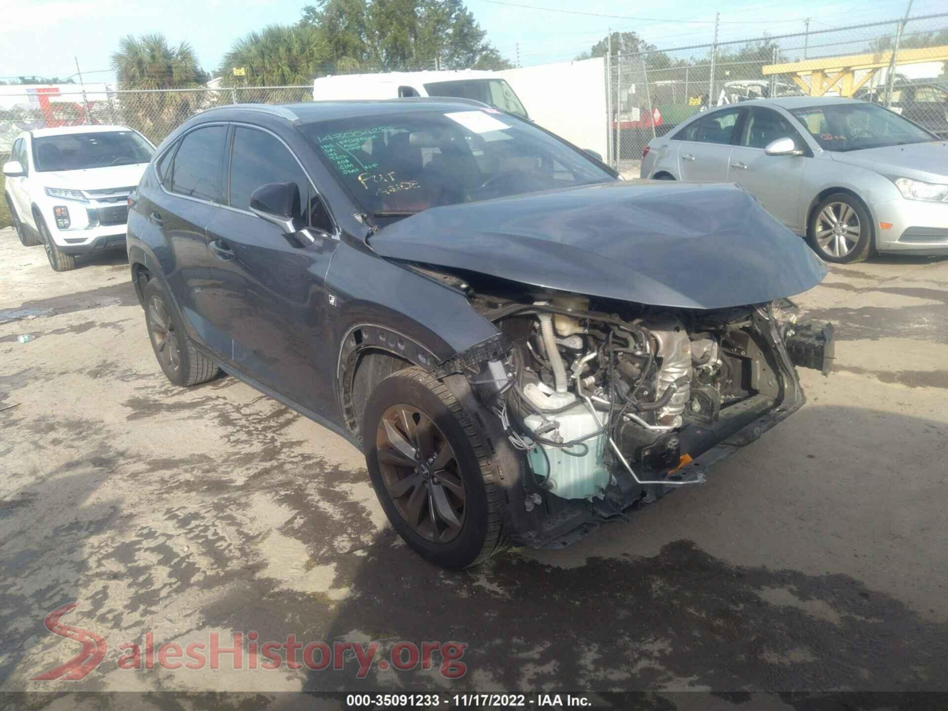 2017 LEXUS NX — VIN JTJYARBZ5H2070414