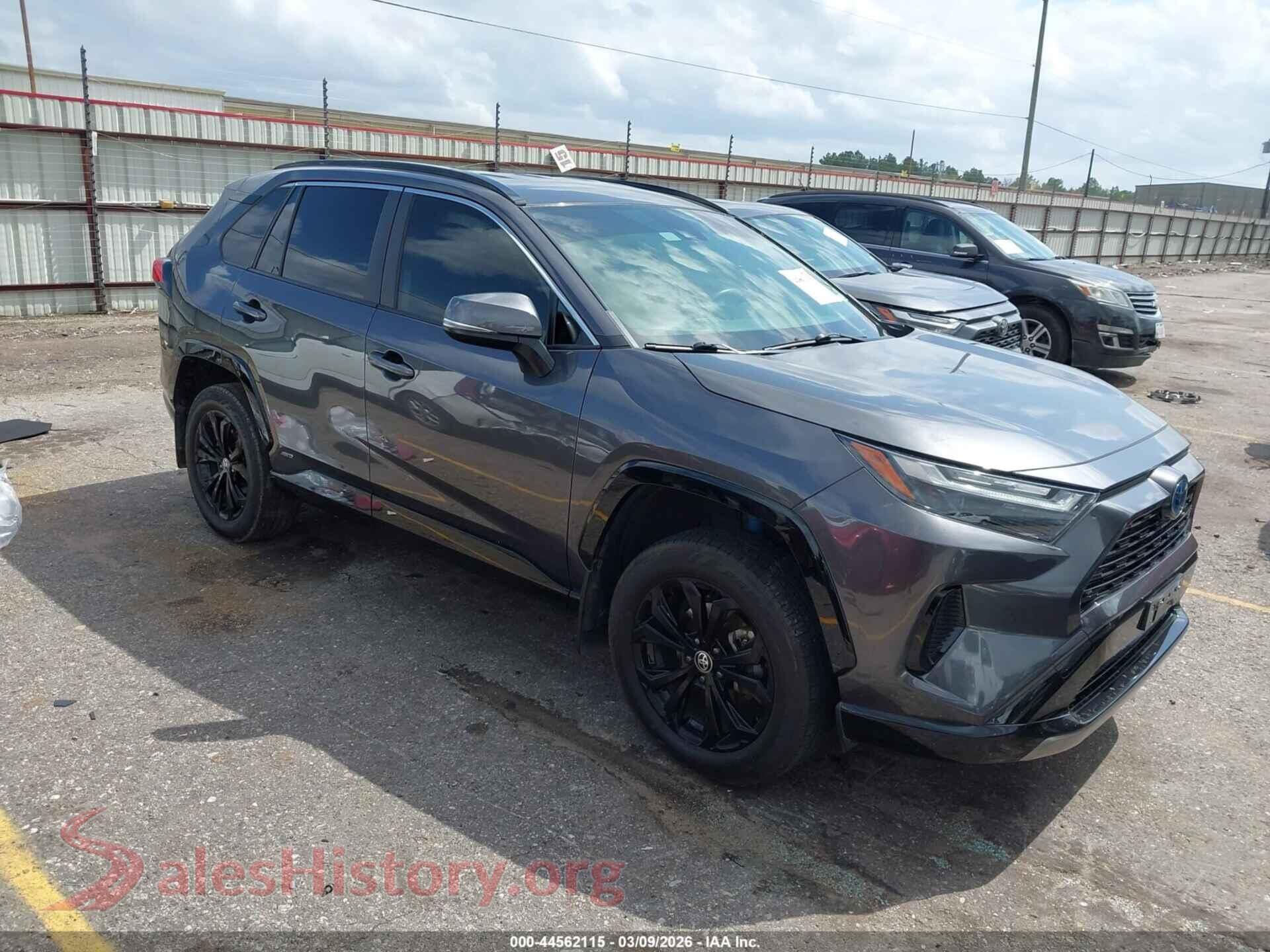 2022 TOYOTA RAV4 HYBRID — VIN JTM16RFV4NJ017394