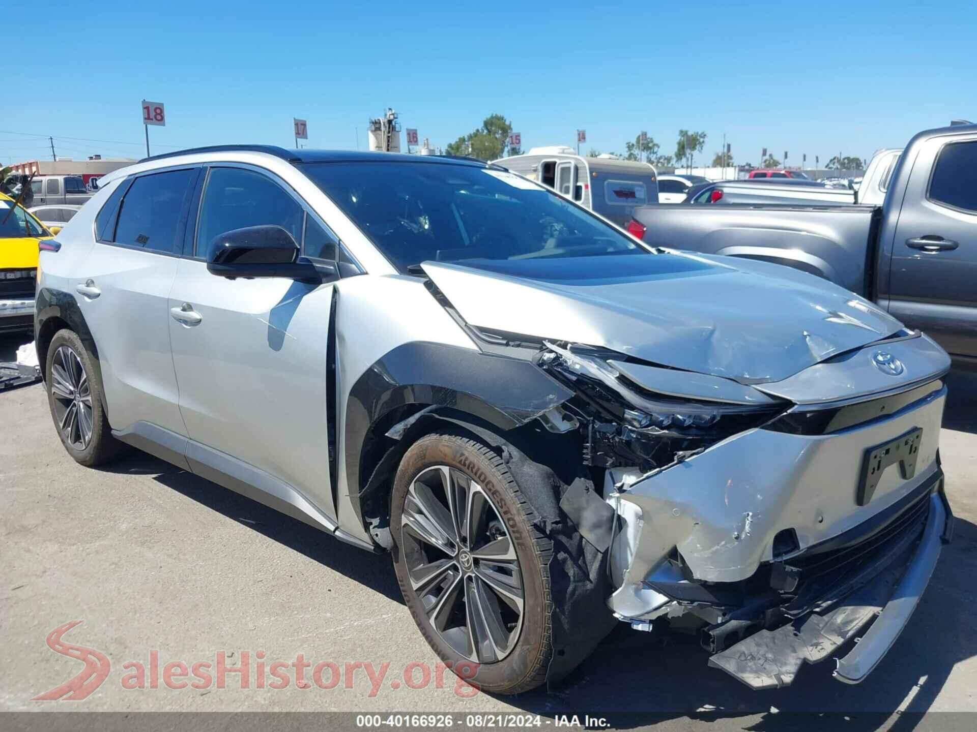 2023 TOYOTA BZ4X — VIN JTMABACA2PA022708