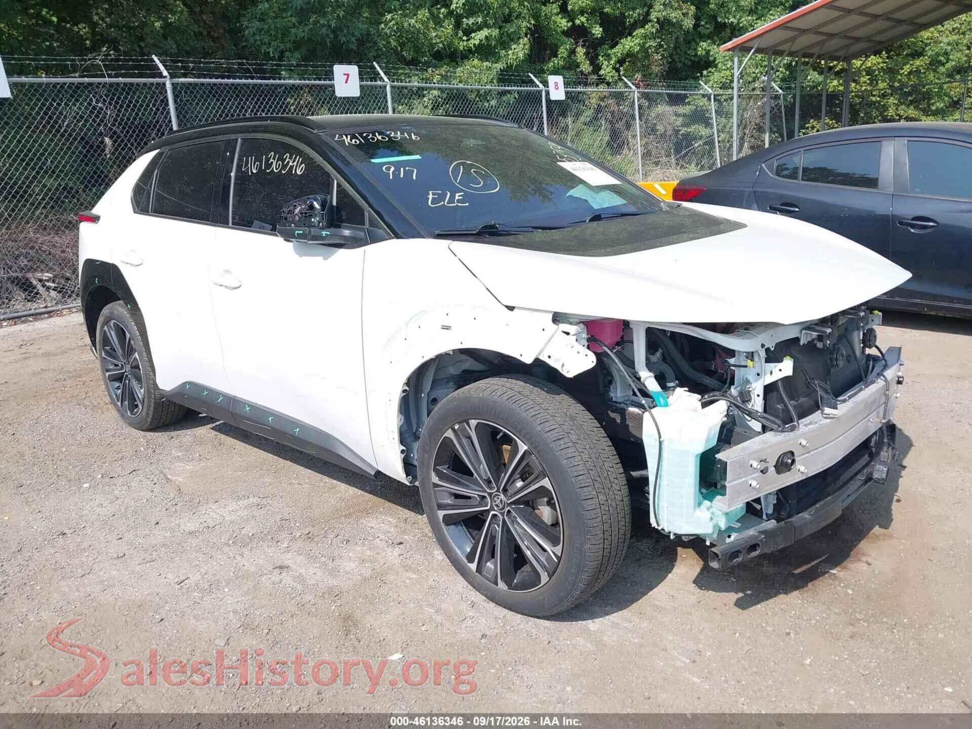 2023 TOYOTA BZ4X — VIN JTMABACA7PA025359