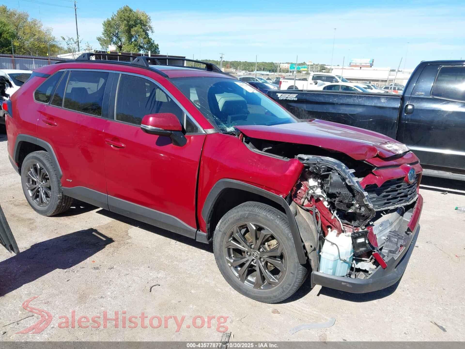 2022 TOYOTA RAV4 HYBRID — VIN JTMB6RFV0ND052677