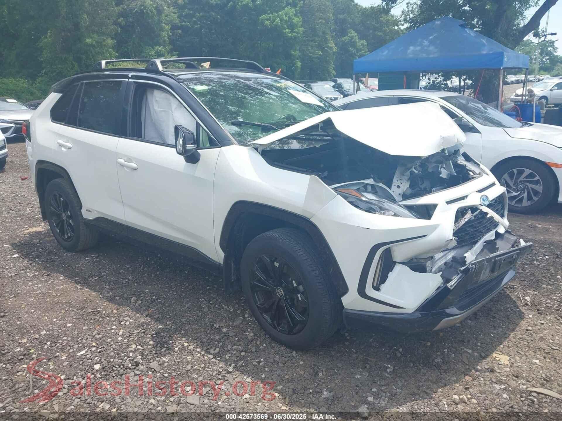 2022 TOYOTA RAV4 HYBRID — VIN JTME6RFV2ND528229