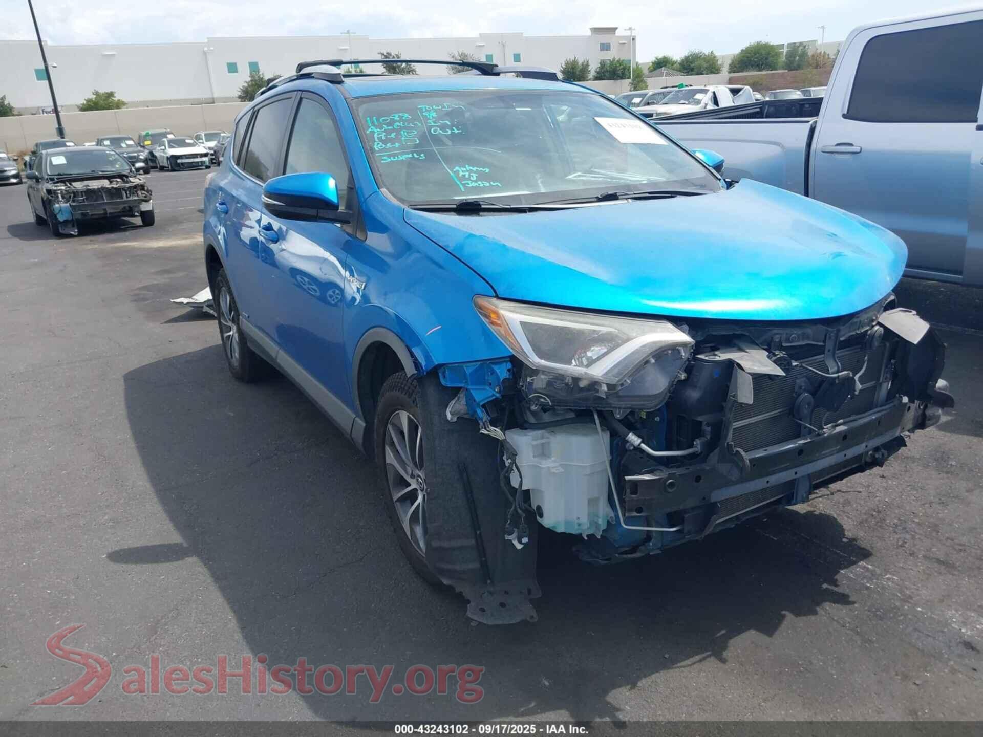 2016 TOYOTA RAV4 HYBRID — VIN JTMRJREV8GD001932
