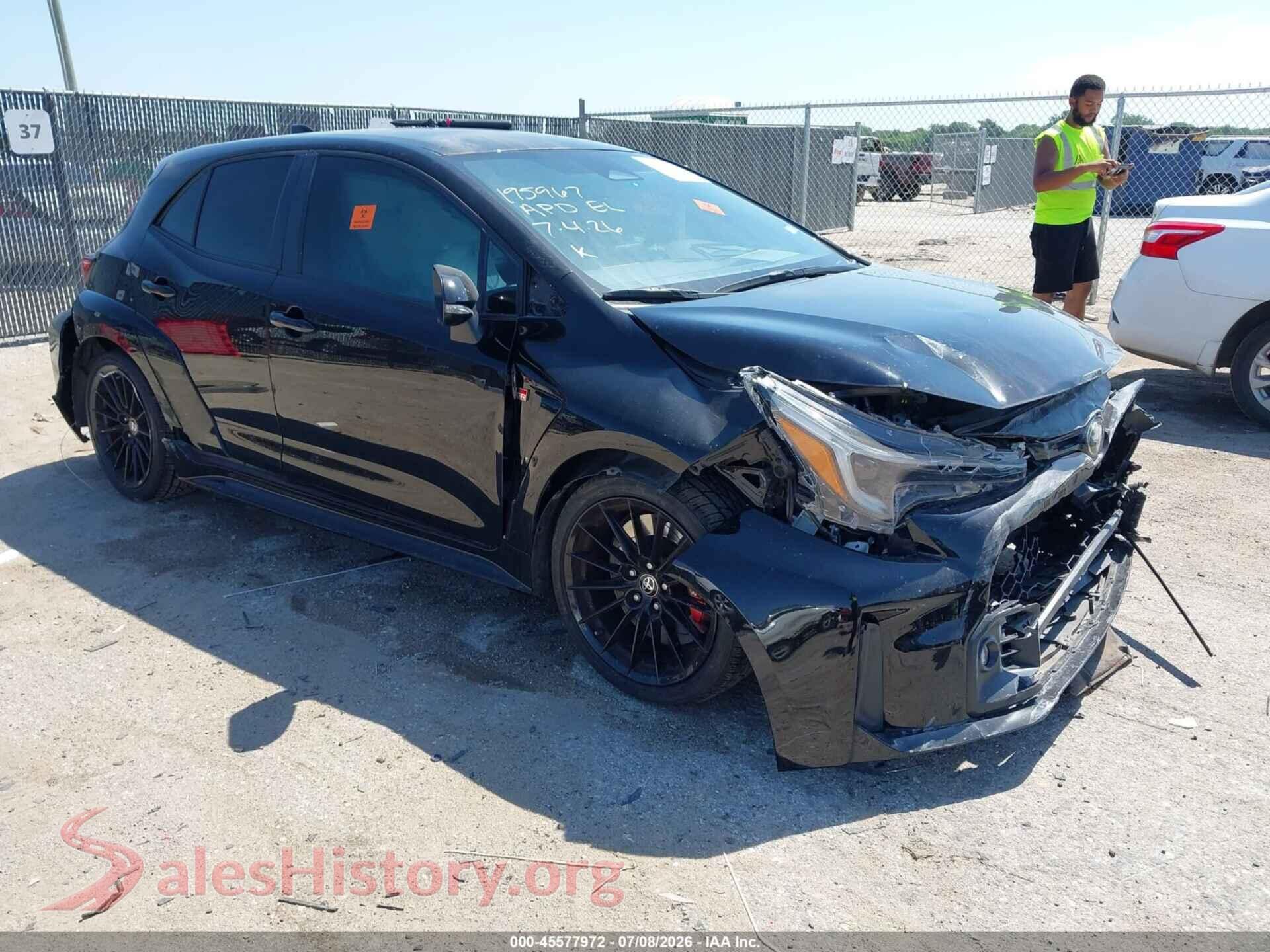 2023 TOYOTA GR COROLLA — VIN JTNABAAE1PA007151