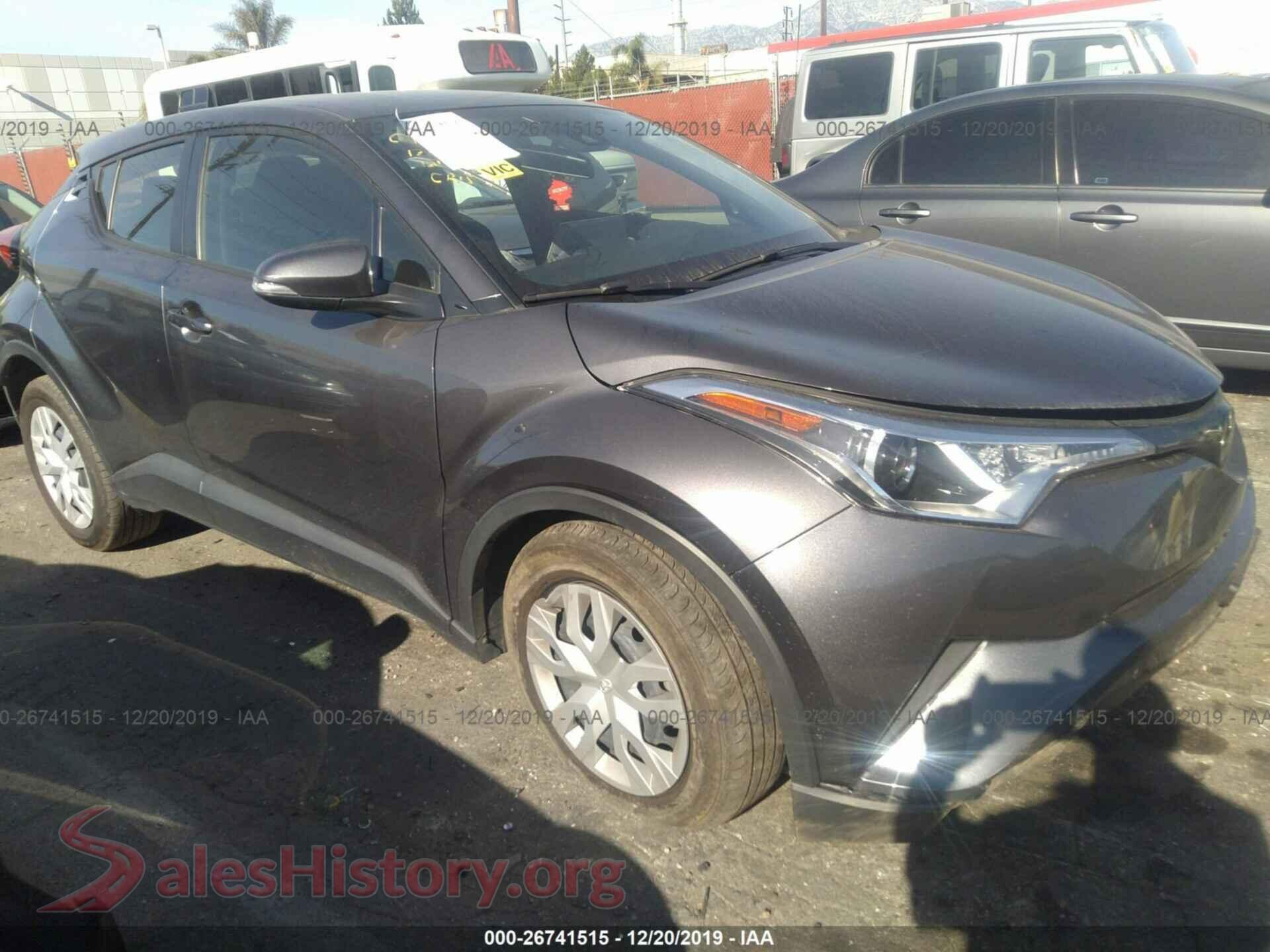 2019 TOYOTA C-HR — VIN JTNKHMBX6K1026792