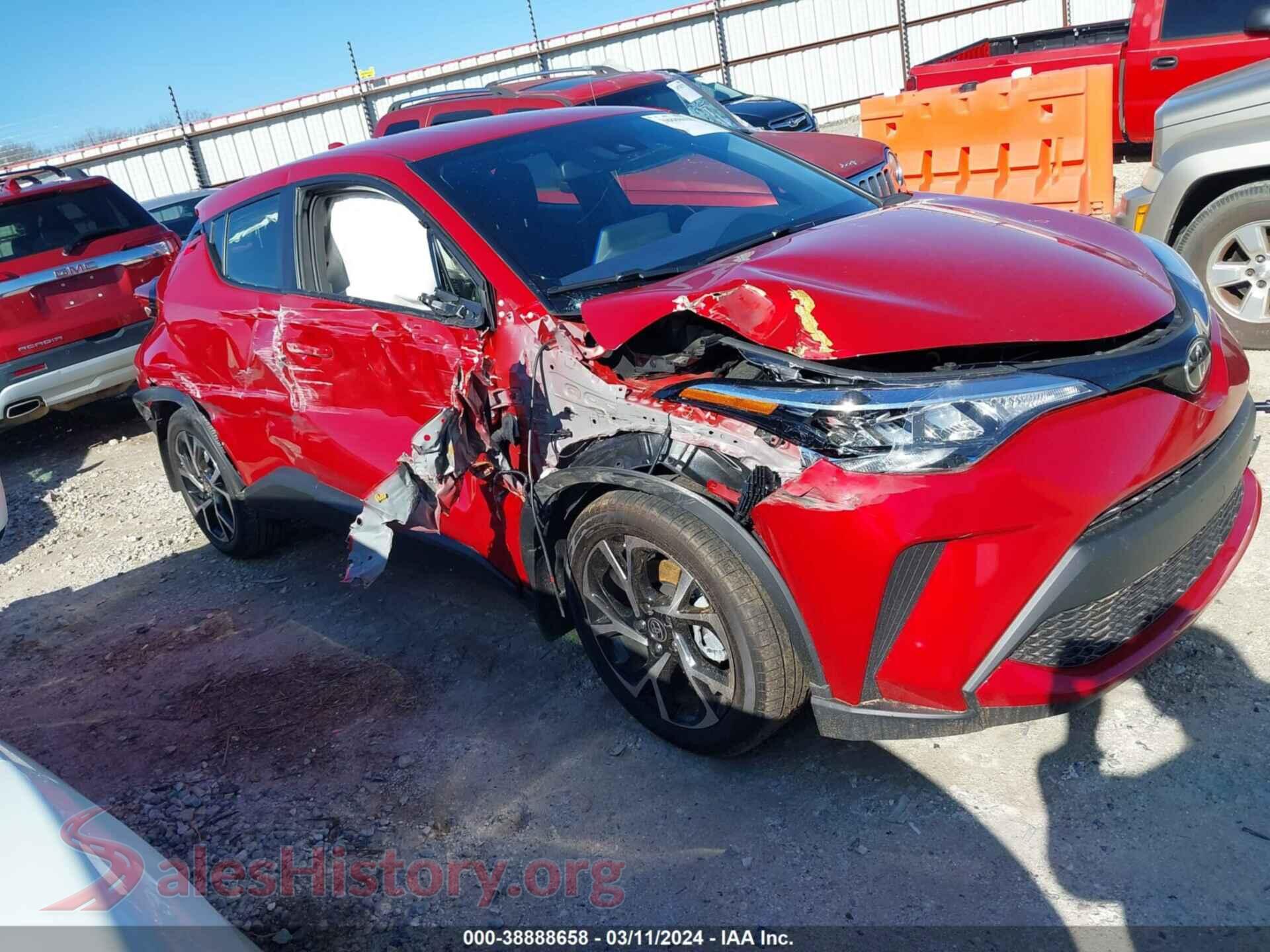 2021 TOYOTA C-HR — VIN JTNKHMBX9M1117414