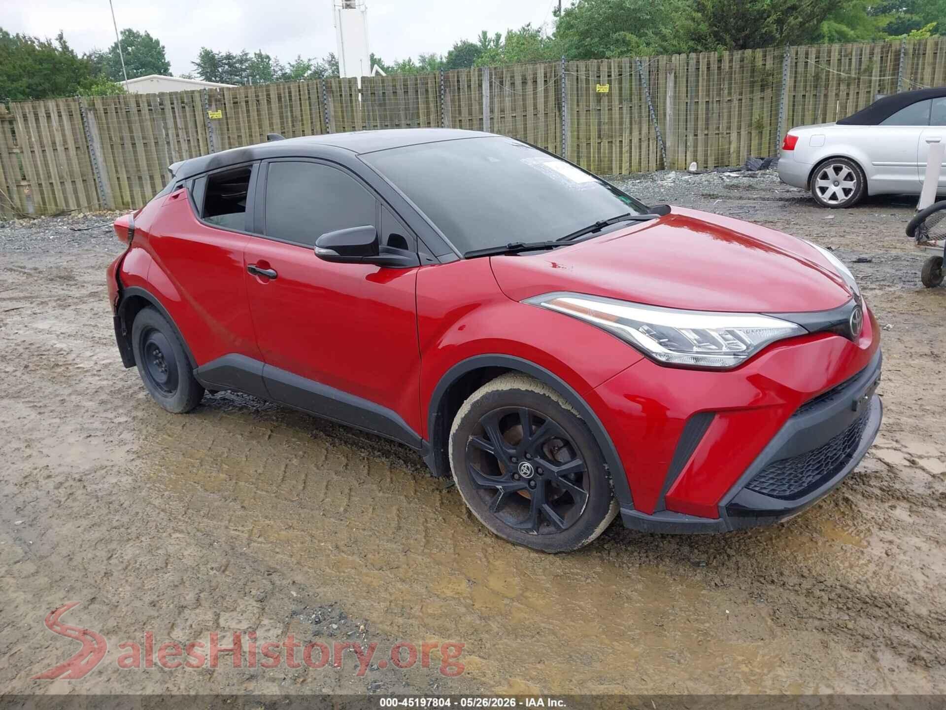 2021 TOYOTA C-HR — VIN JTNKHMBXXM1122167