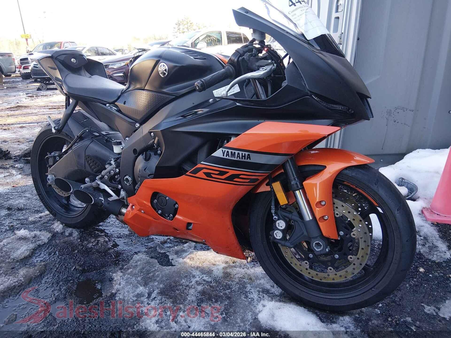 2020 YAMAHA YZFR6 — VIN JYARJ28E8LA006168