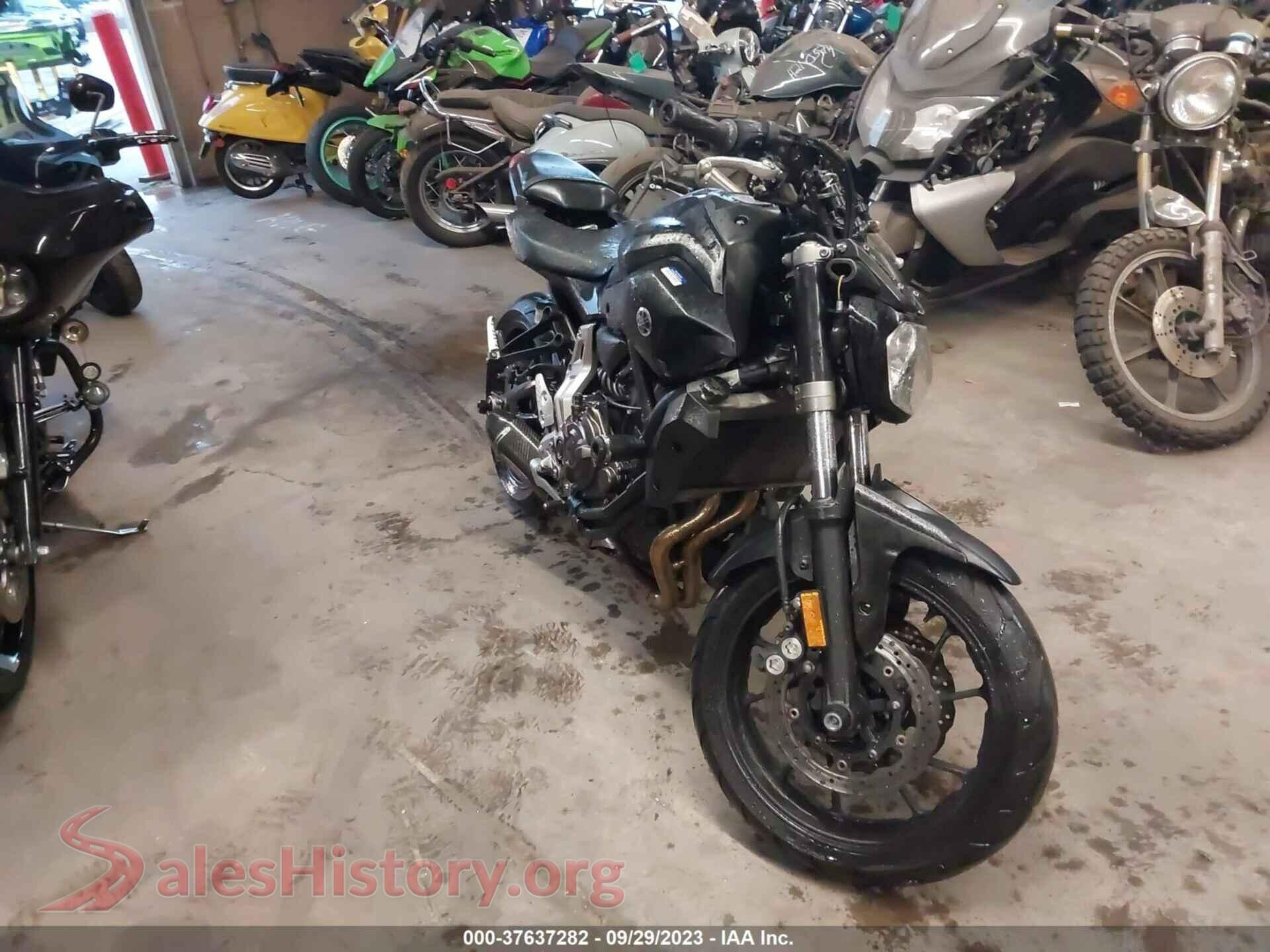 2017 YAMAHA FZ07 — VIN JYARM06E7HA012873