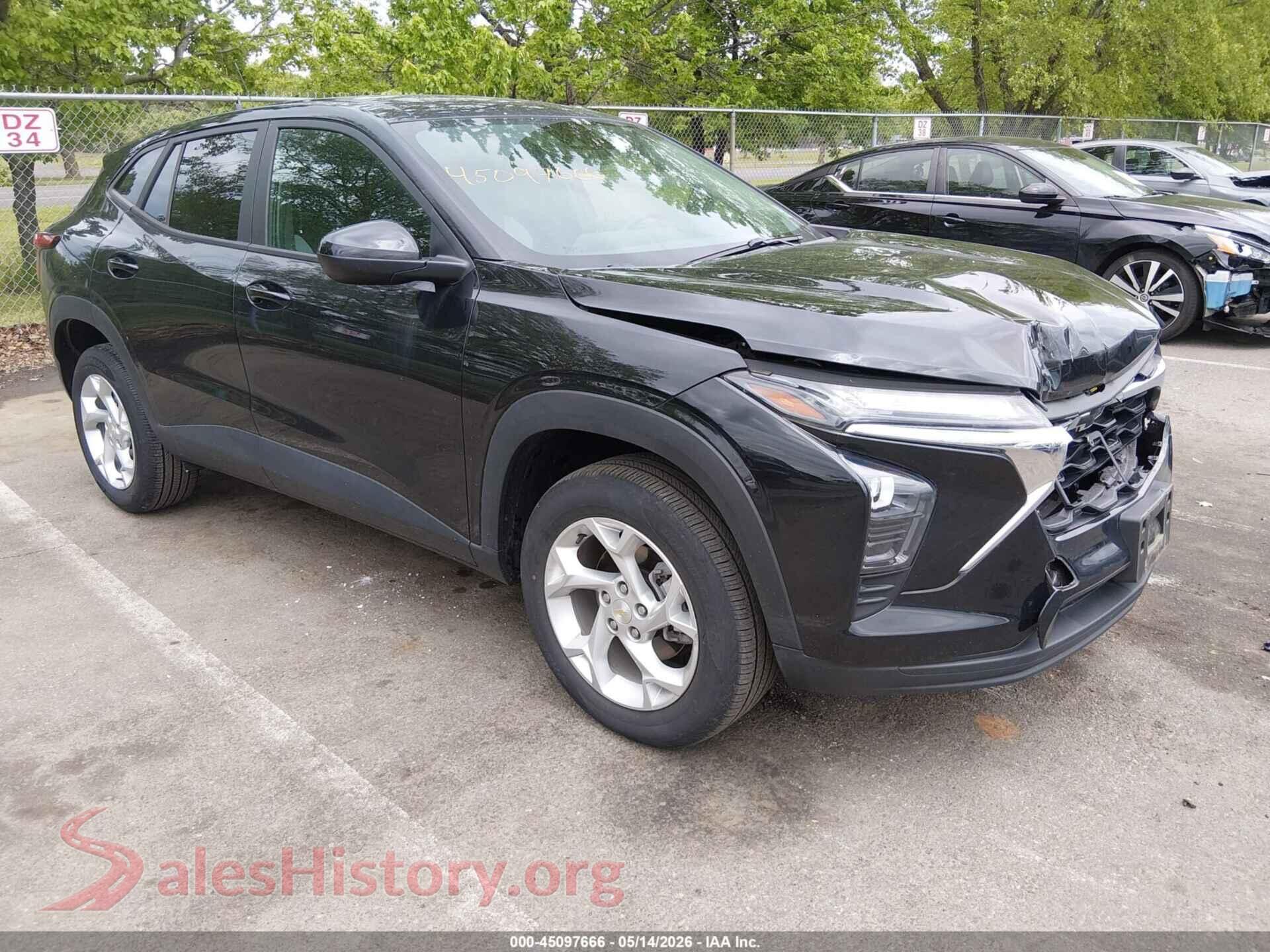 2025 CHEVROLET TRAX — VIN KL77LFEP8SC000633