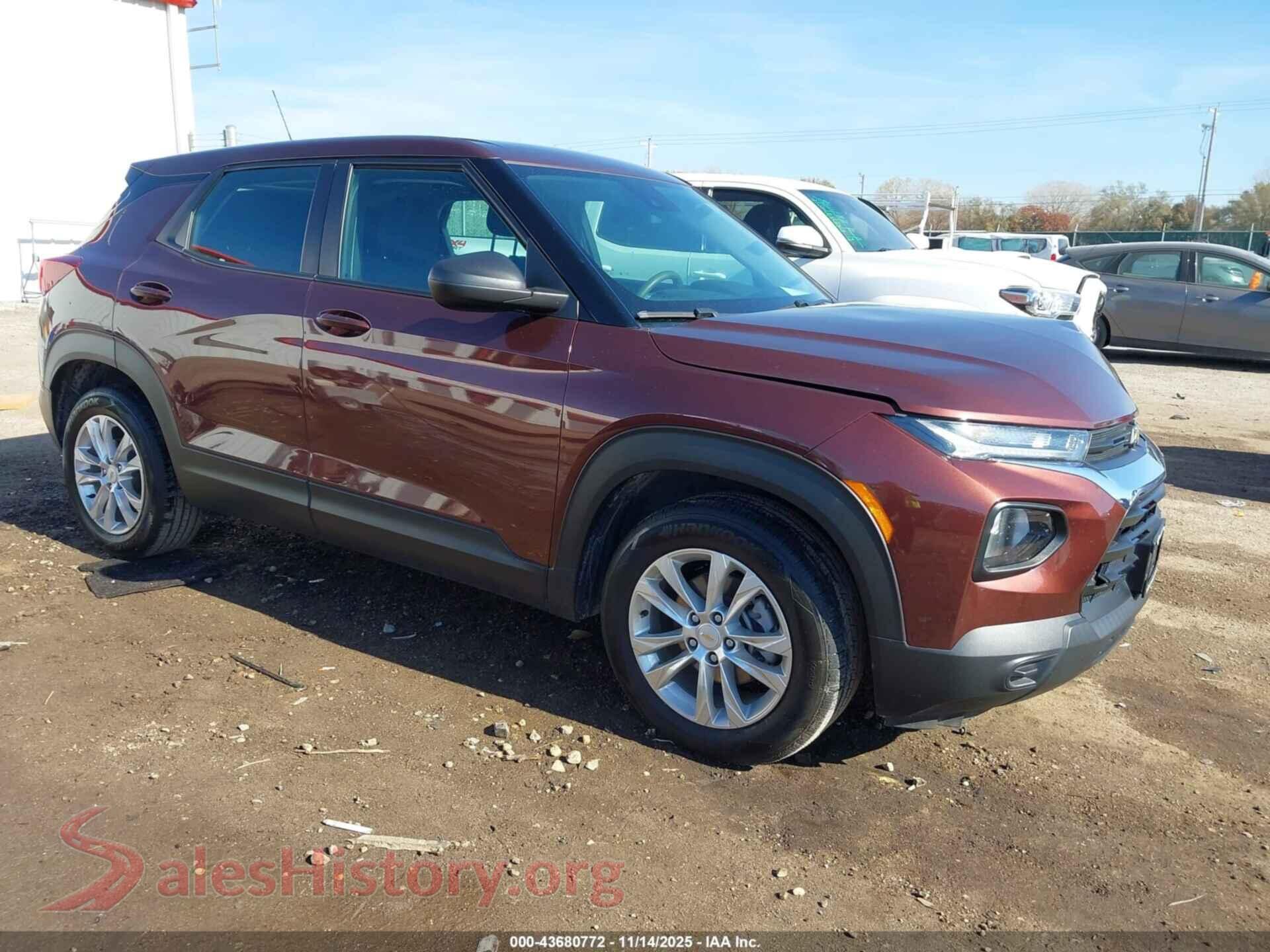 2022 CHEVROLET TRAILBLAZER — VIN KL79MMS25NB092510