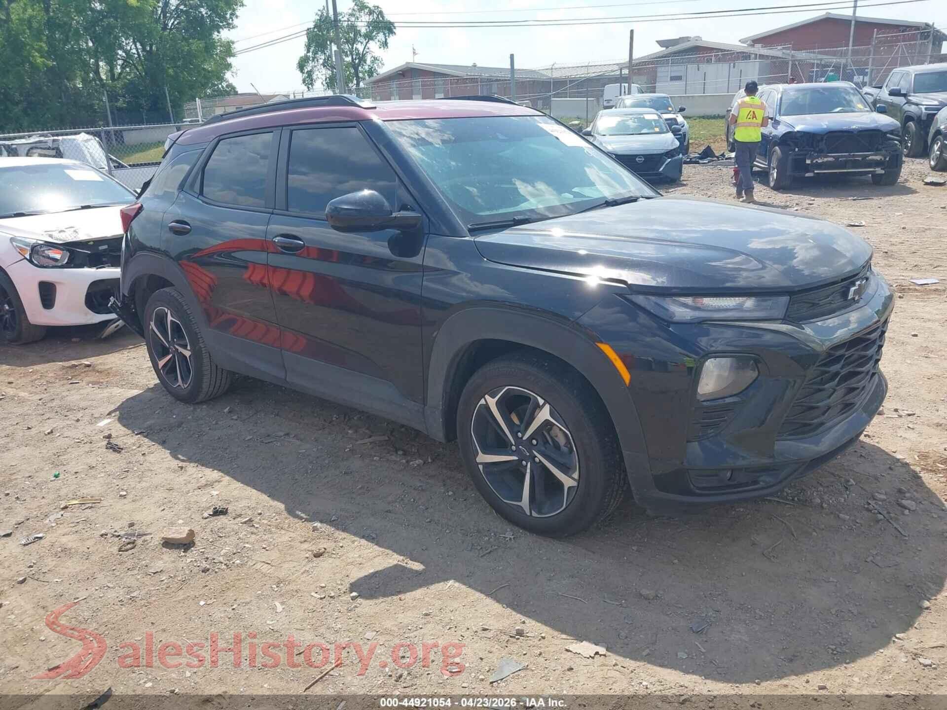 2022 CHEVROLET TRAILBLAZER — VIN KL79MTSL0NB143558
