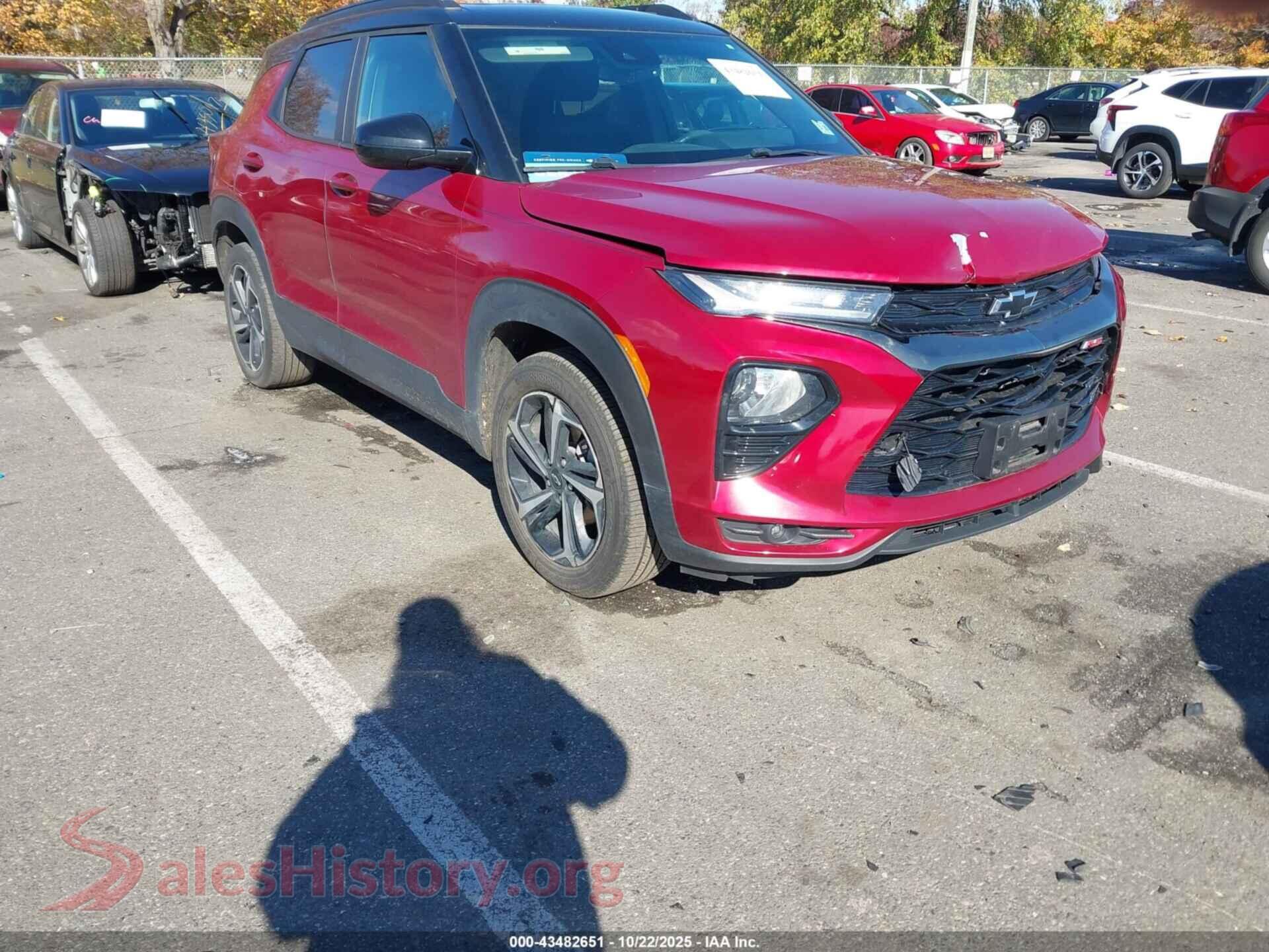 2021 CHEVROLET TRAILBLAZER — VIN KL79MUSL0MB116185