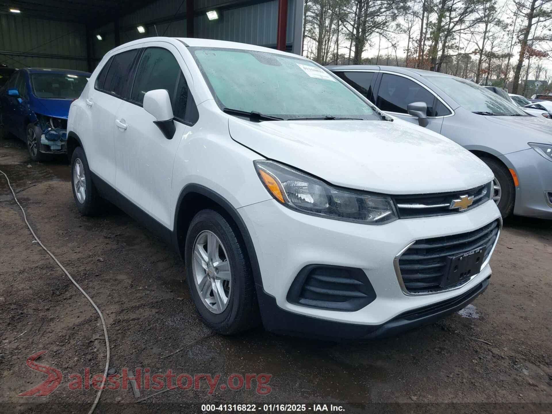 2020 CHEVROLET TRAX — VIN KL7CJKSB7LB322872