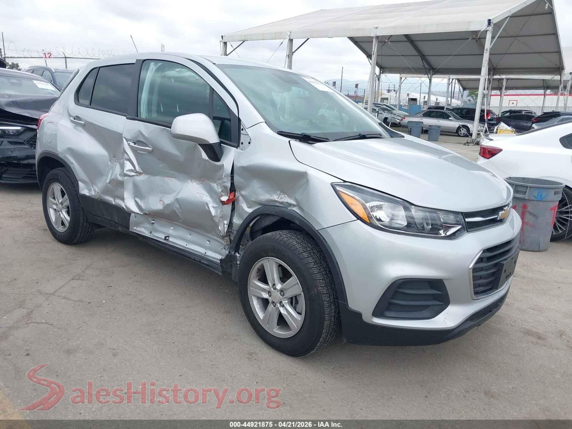 2022 CHEVROLET TRAX — VIN KL7CJNSM3NB545593