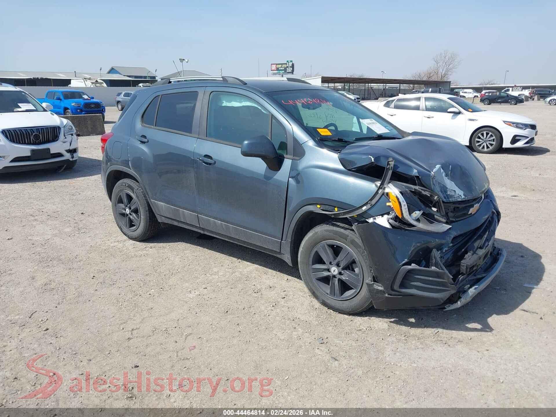 2021 CHEVROLET TRAX — VIN KL7CJPSBXMB342452