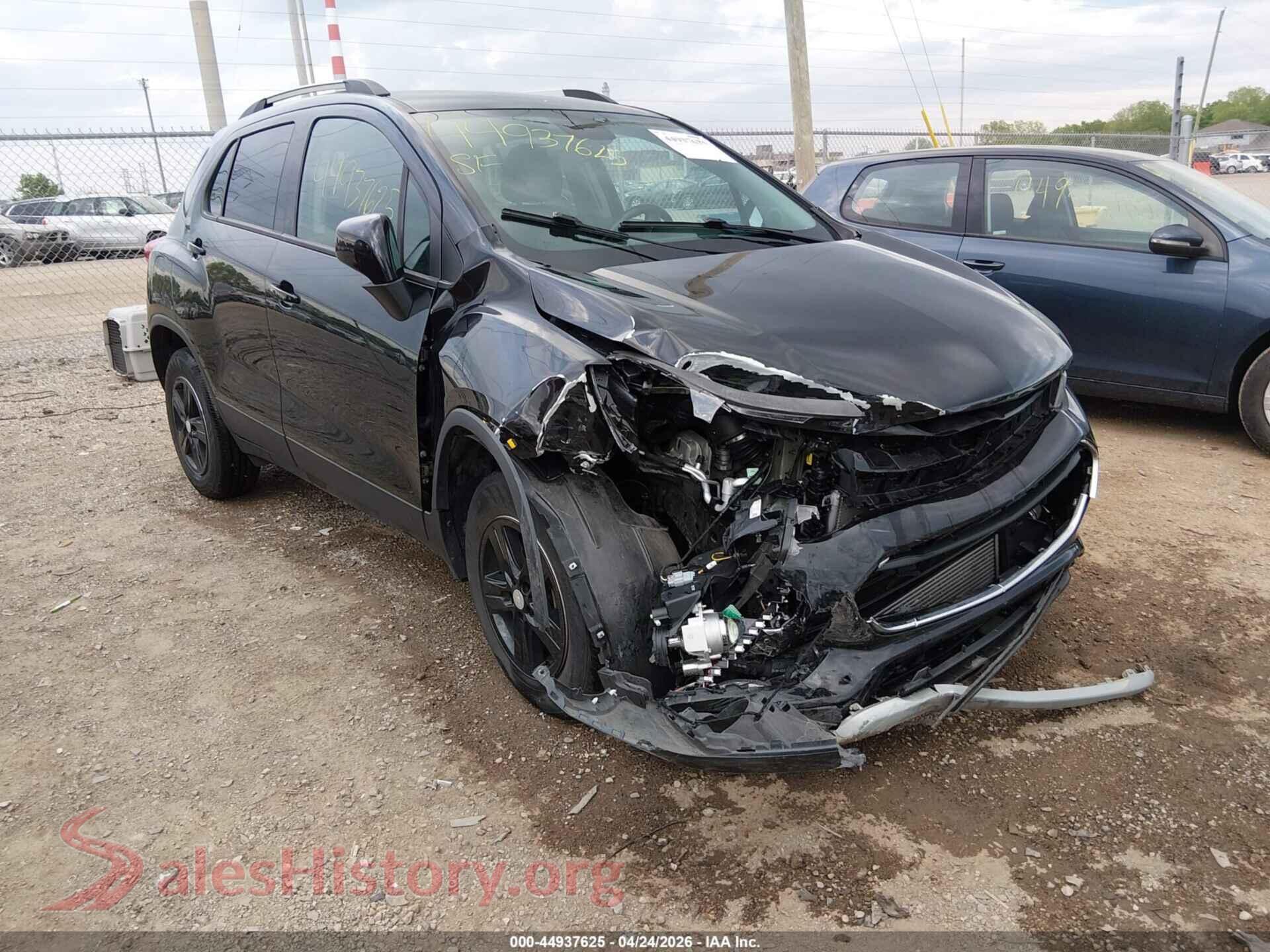 2022 CHEVROLET TRAX — VIN KL7CJPSM7NB566295