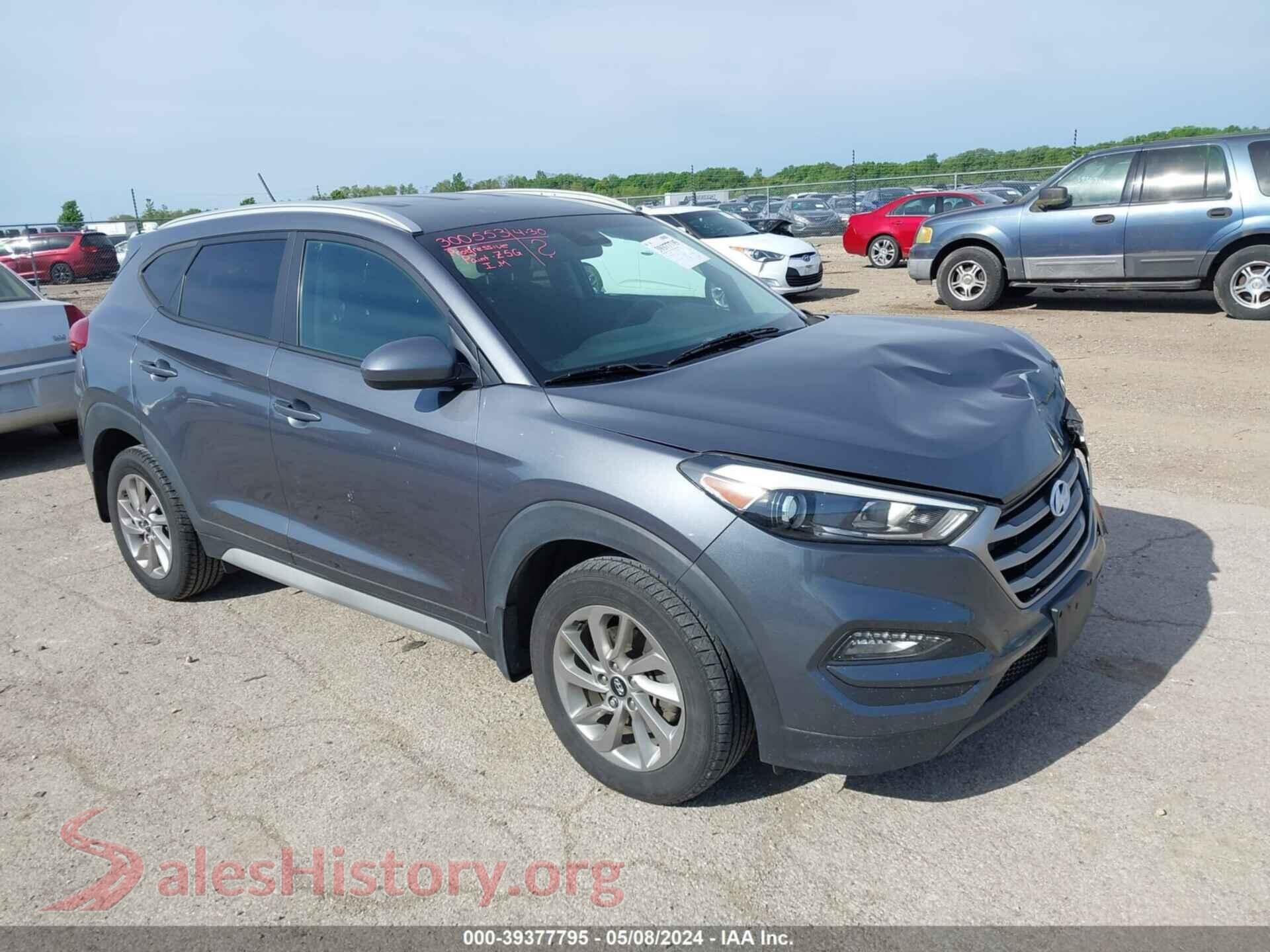 2017 HYUNDAI TUCSON — VIN KM8J3CA48HU570357