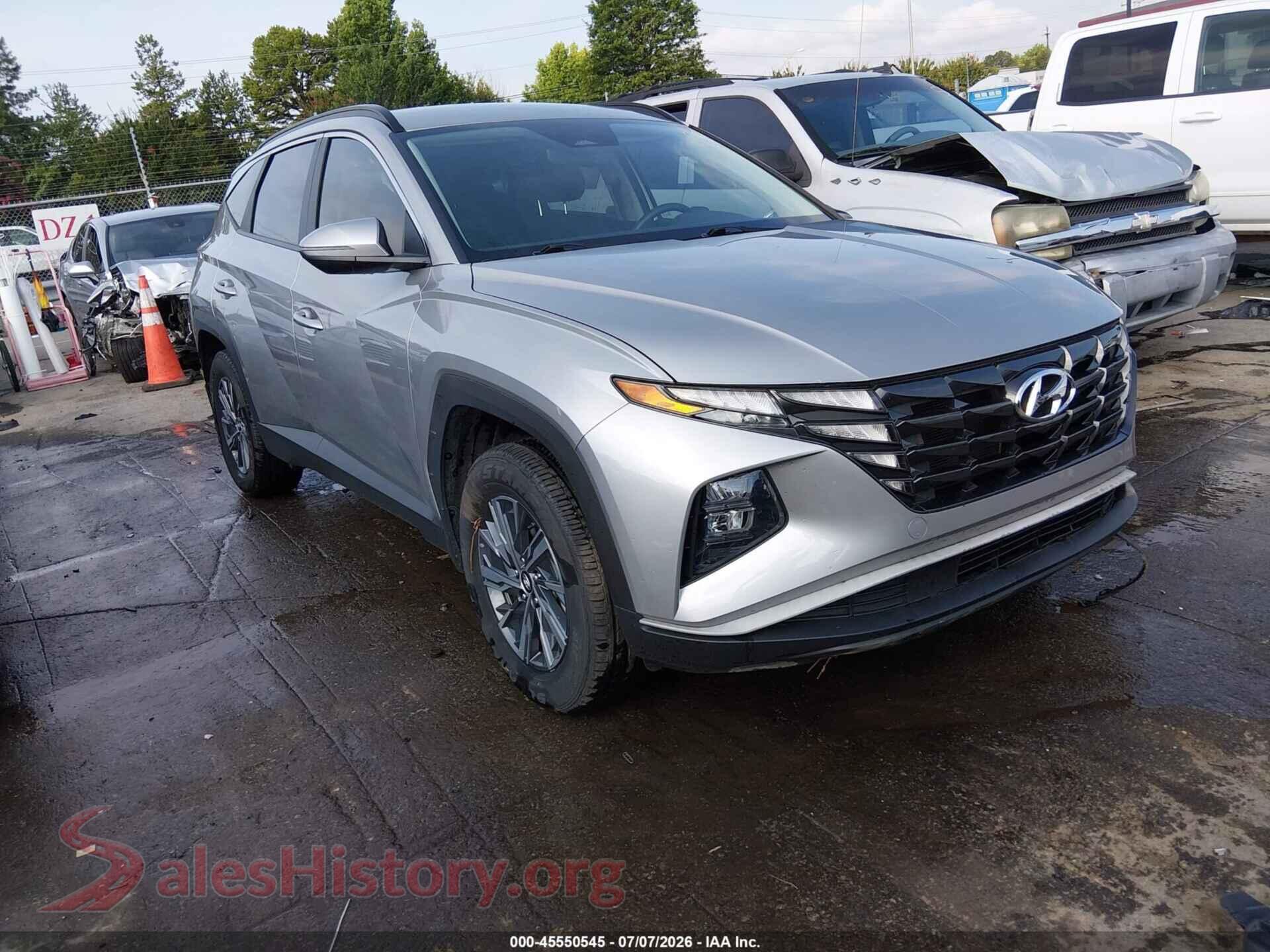 2022 HYUNDAI TUCSON — VIN KM8JBCA14NU083192
