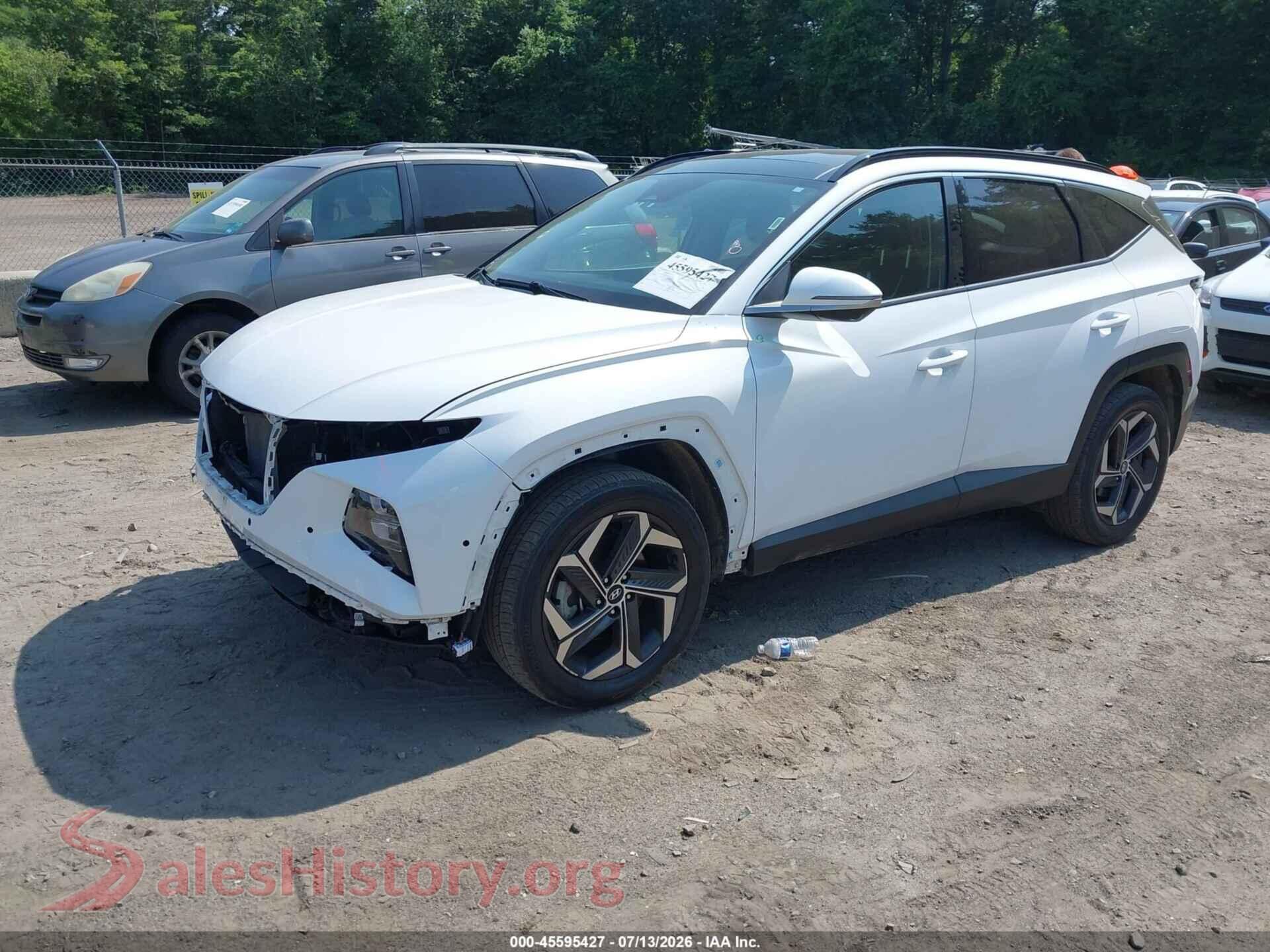 2022 HYUNDAI TUCSON — VIN KM8JECAE3NU133199