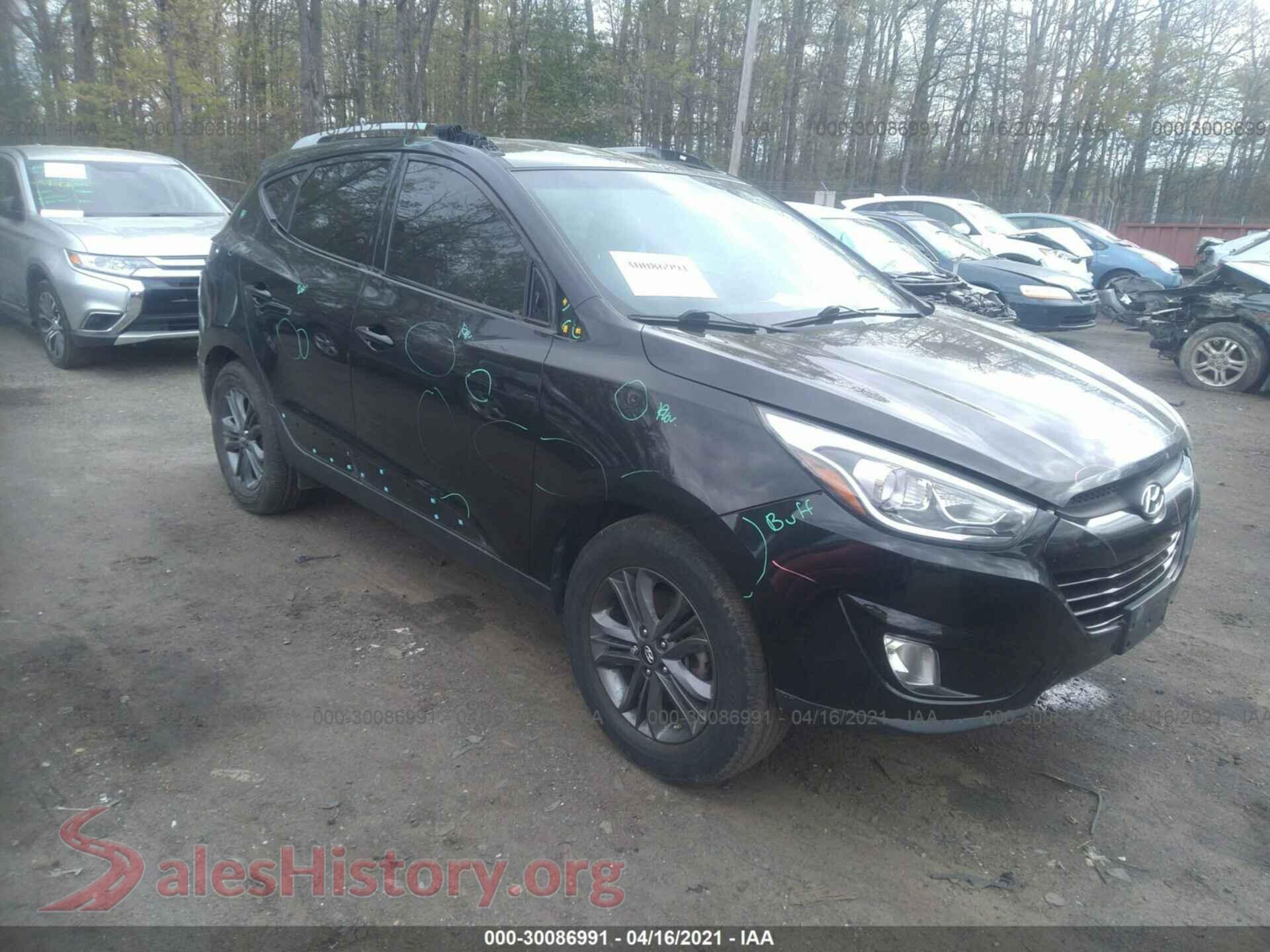 2014 HYUNDAI TUCSON — VIN KM8JUCAG6EU899156