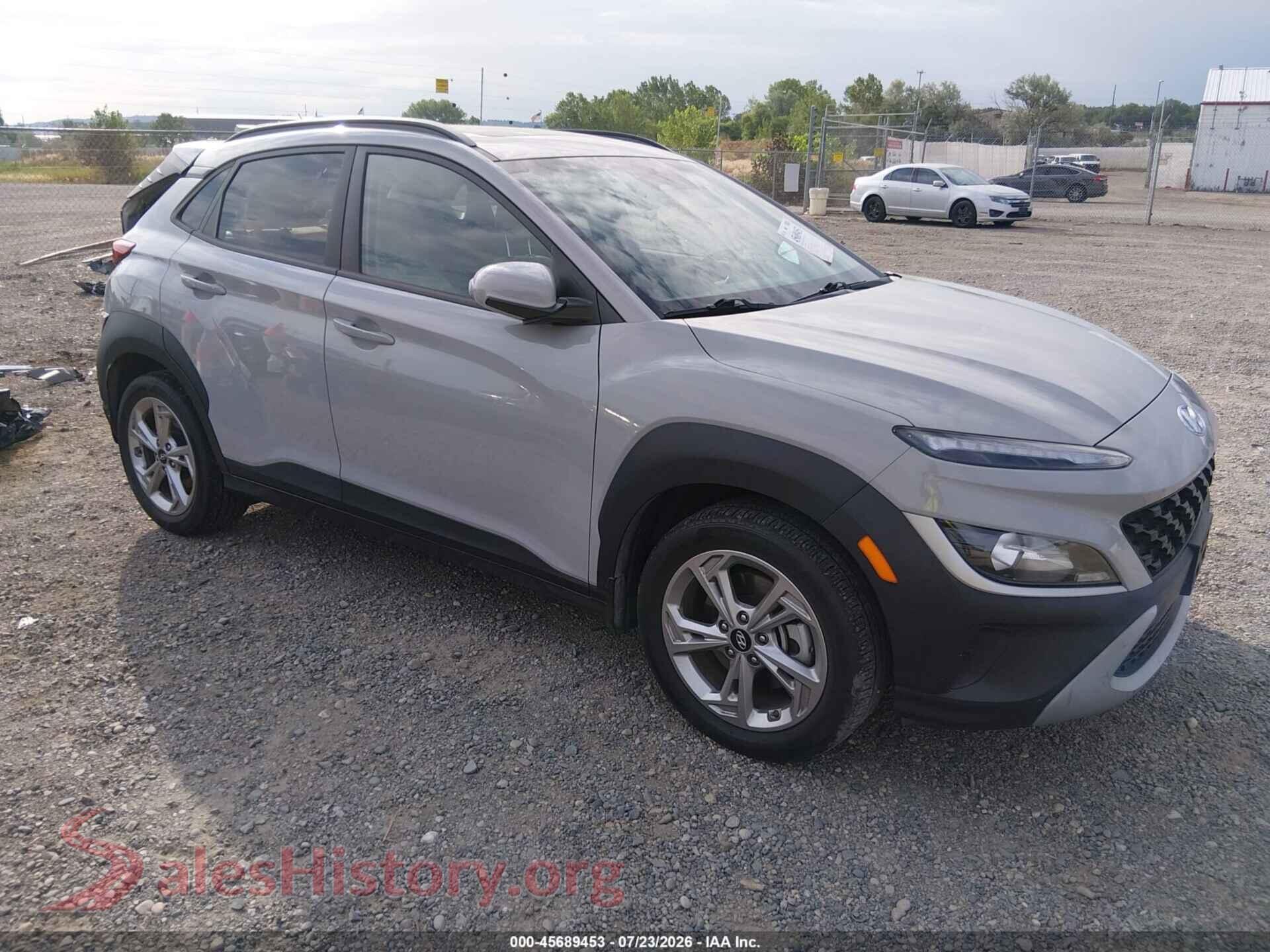 2022 HYUNDAI KONA — VIN KM8K3CAB6NU919627