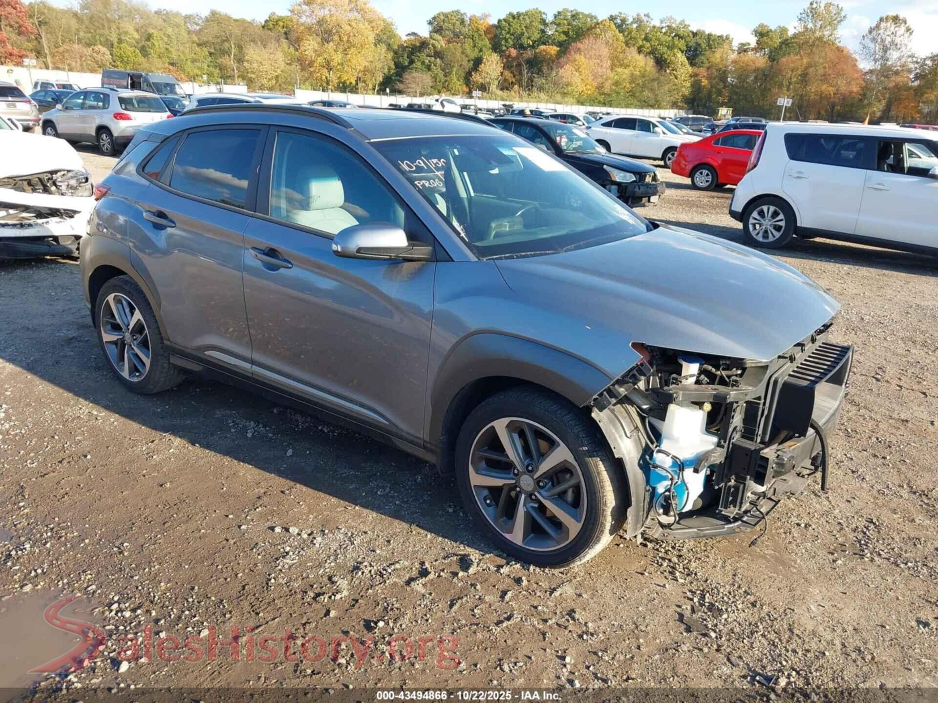 2021 HYUNDAI KONA — VIN KM8K53A5XMU663155