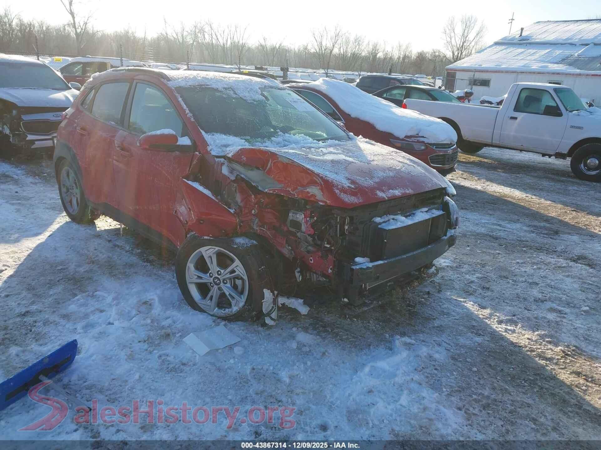 2022 HYUNDAI KONA — VIN KM8K62AB6NU806617
