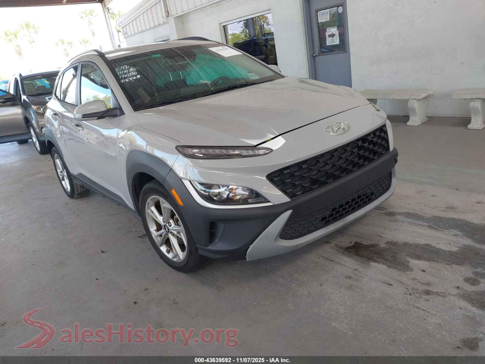 2022 HYUNDAI KONA — VIN KM8K62AB7NU924594