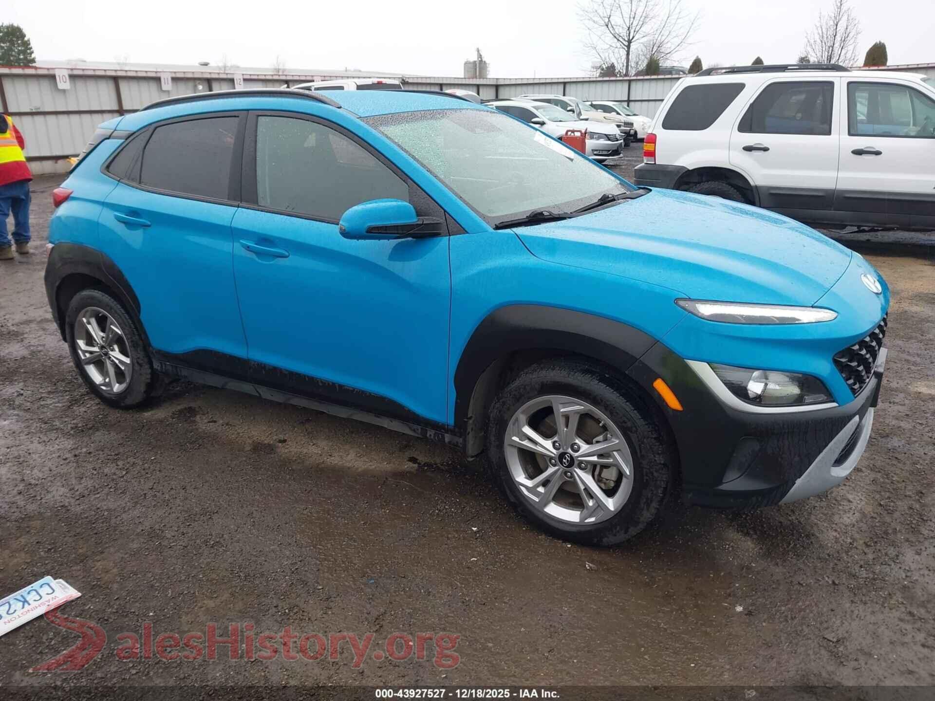 2022 HYUNDAI KONA — VIN KM8K6CAB2NU875939