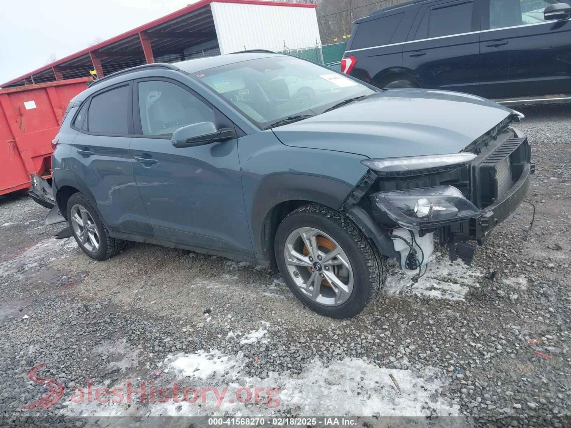 2022 HYUNDAI KONA — VIN KM8K6CAB7NU891926
