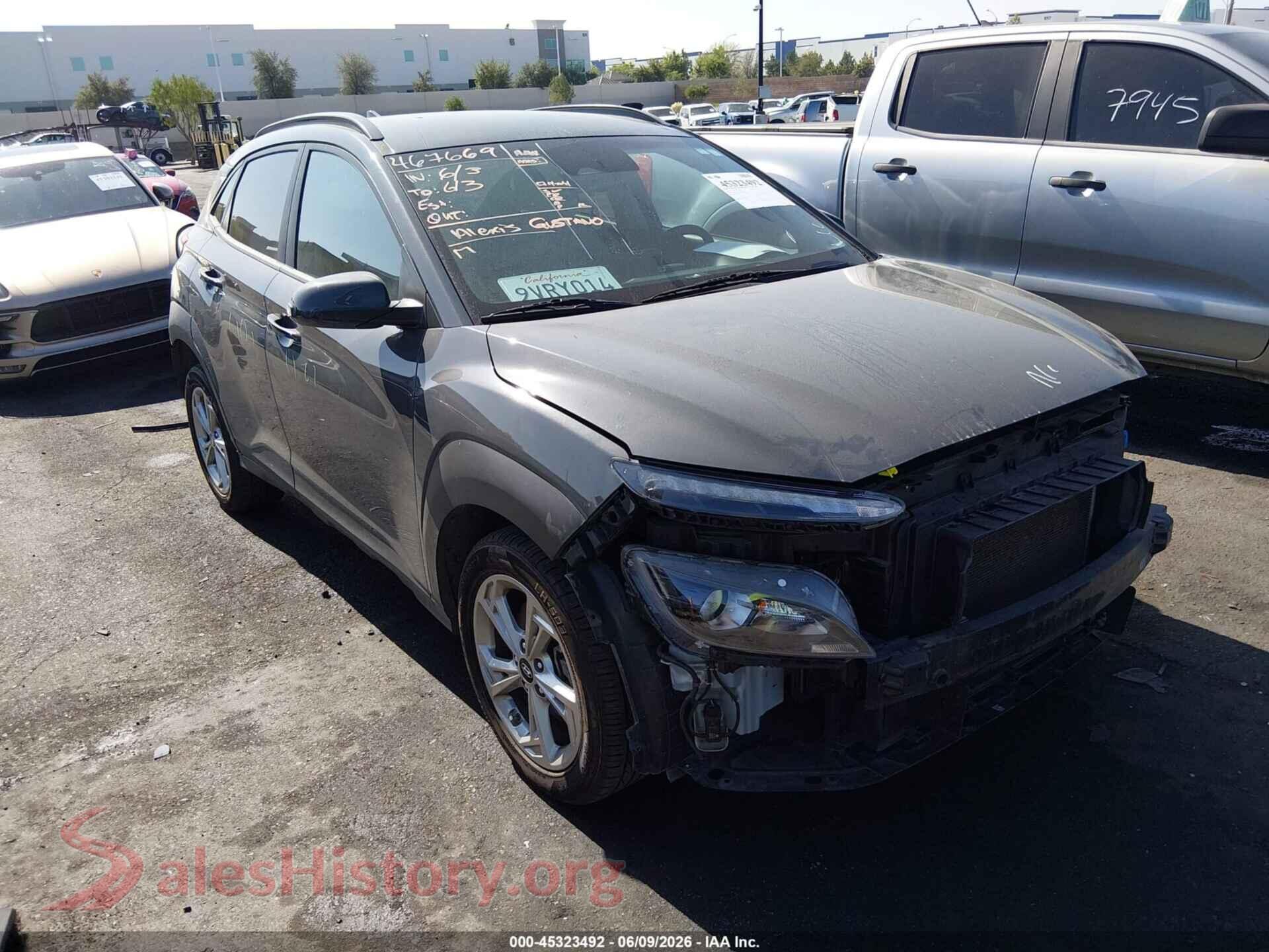 2023 HYUNDAI KONA — VIN KM8K6CABXPU987696