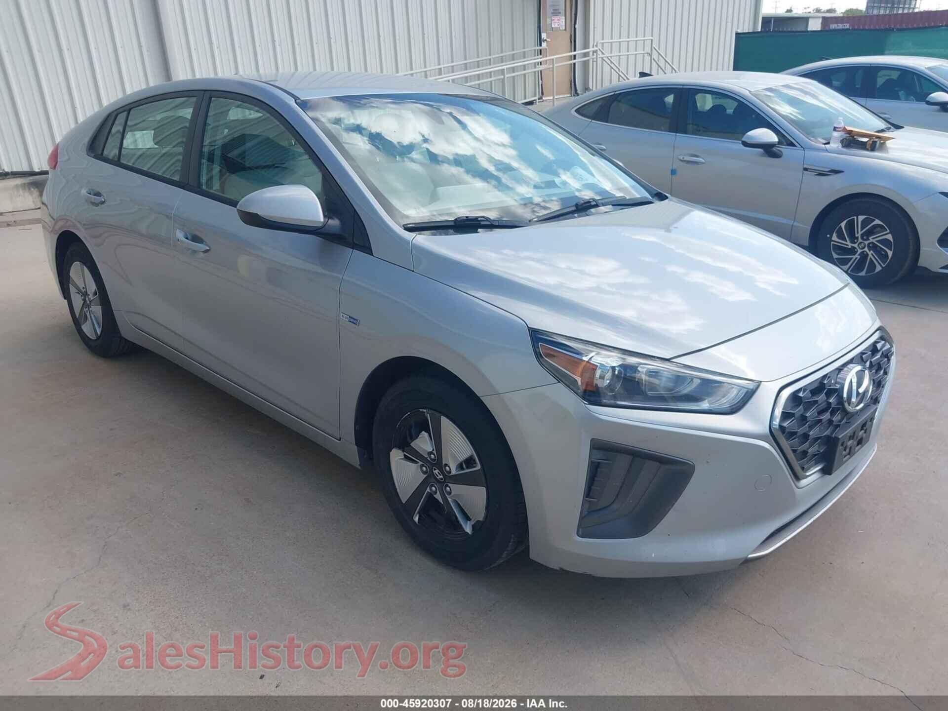 2020 HYUNDAI IONIQ HYBRID — VIN KMHC65LC2LU220439