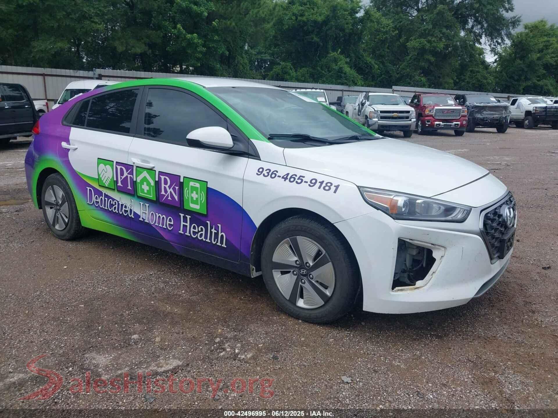 2022 HYUNDAI IONIQ HYBRID — VIN KMHC65LC3NU281365