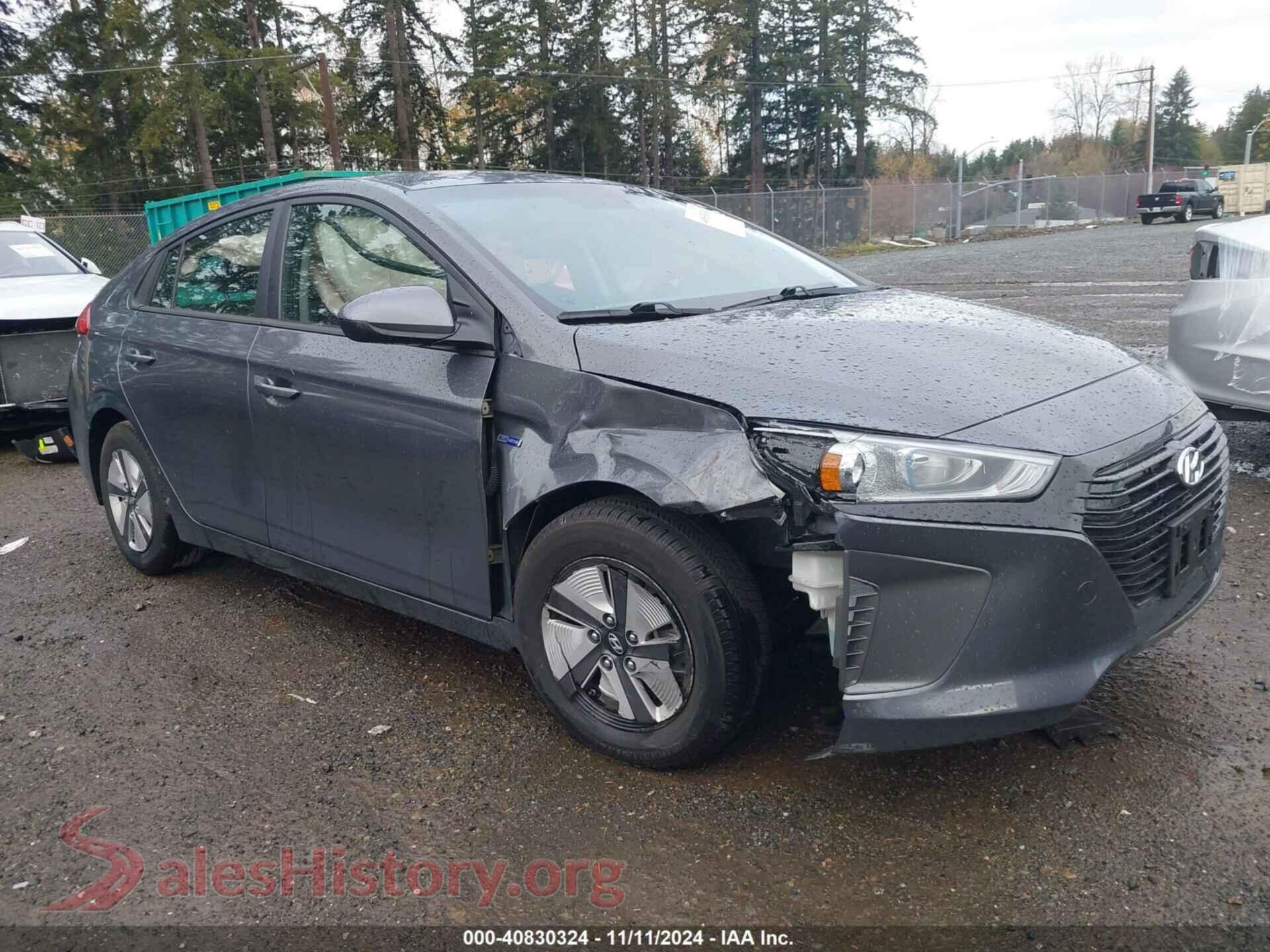 2019 HYUNDAI IONIQ HYBRID — VIN KMHC65LC4KU166902
