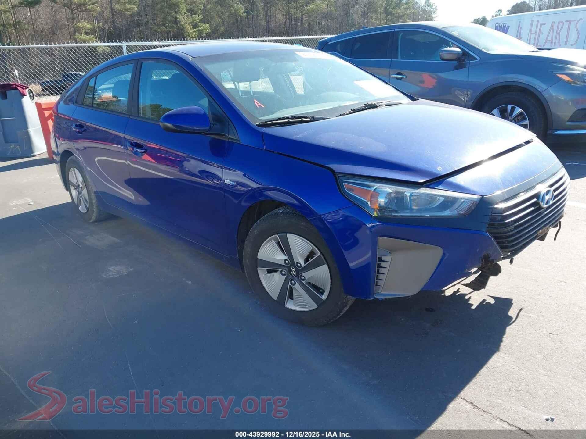 2019 HYUNDAI IONIQ HYBRID — VIN KMHC65LC5KU113612